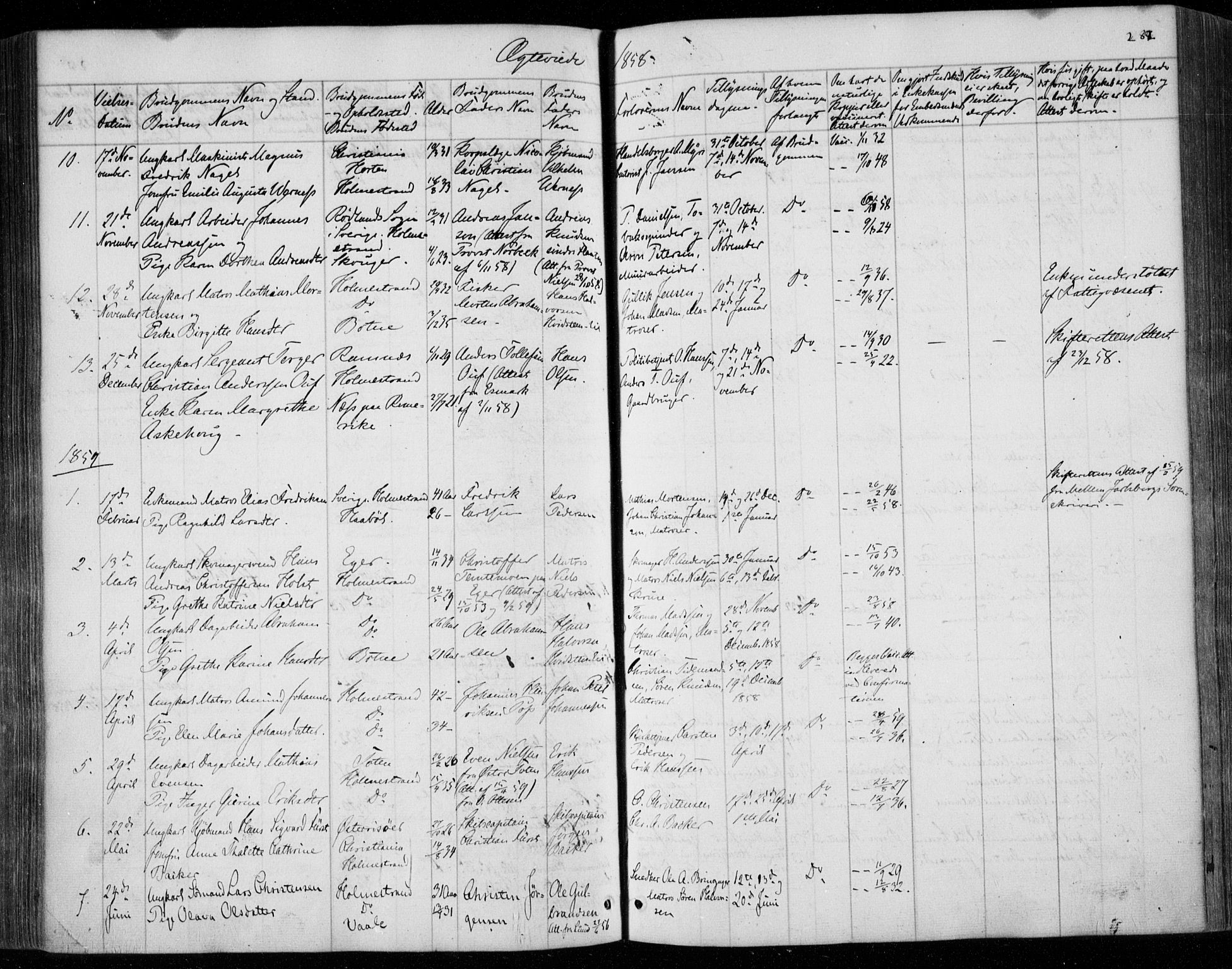 Holmestrand kirkebøker, SAKO/A-346/F/Fa/L0002: Parish register (official) no. 2, 1840-1866, p. 282