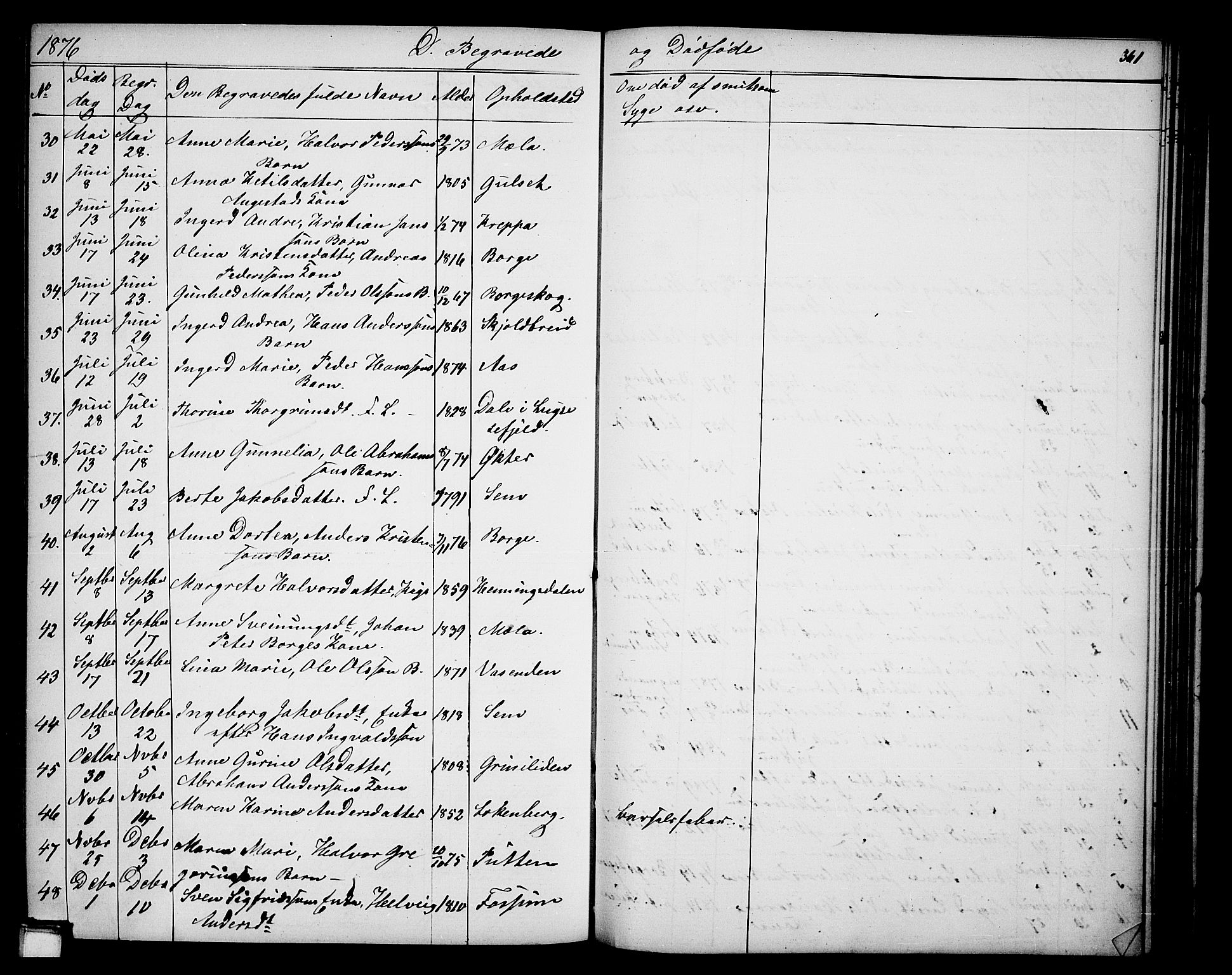 Gjerpen kirkebøker, SAKO/A-265/G/Ga/L0001: Parish register (copy) no. I 1, 1864-1882, p. 361