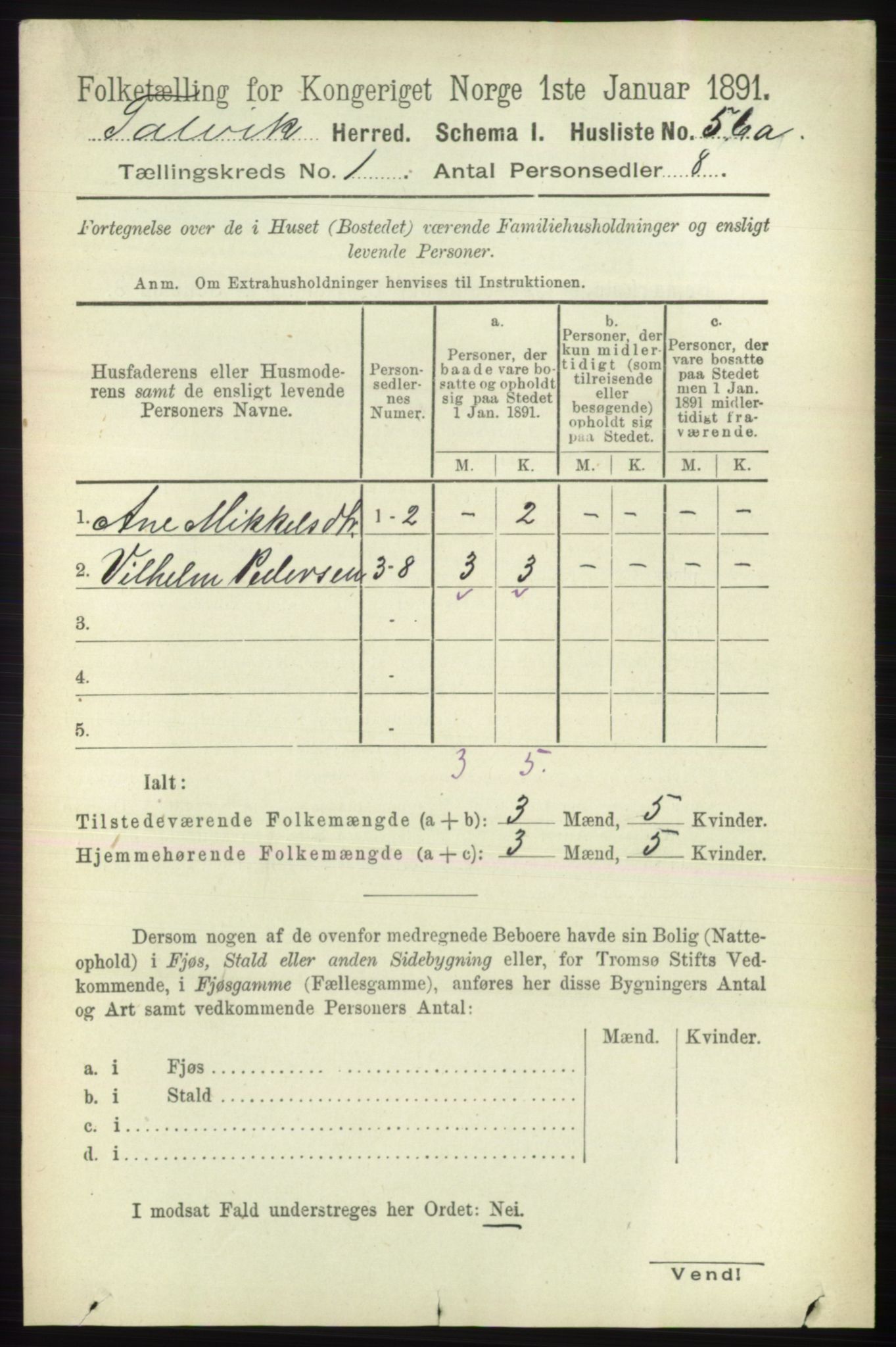 RA, 1891 census for 2013 Talvik, 1891, p. 90