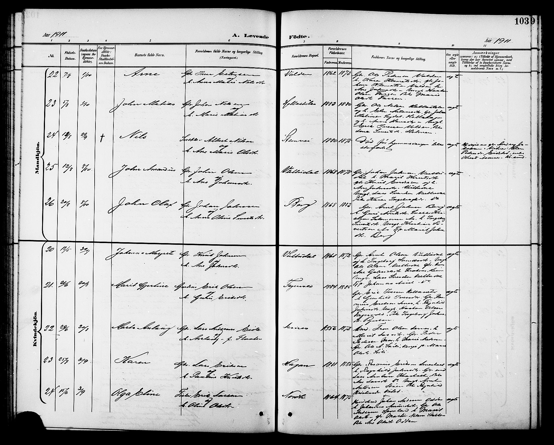 Ministerialprotokoller, klokkerbøker og fødselsregistre - Sør-Trøndelag, AV/SAT-A-1456/630/L0505: Parish register (copy) no. 630C03, 1899-1914, p. 103