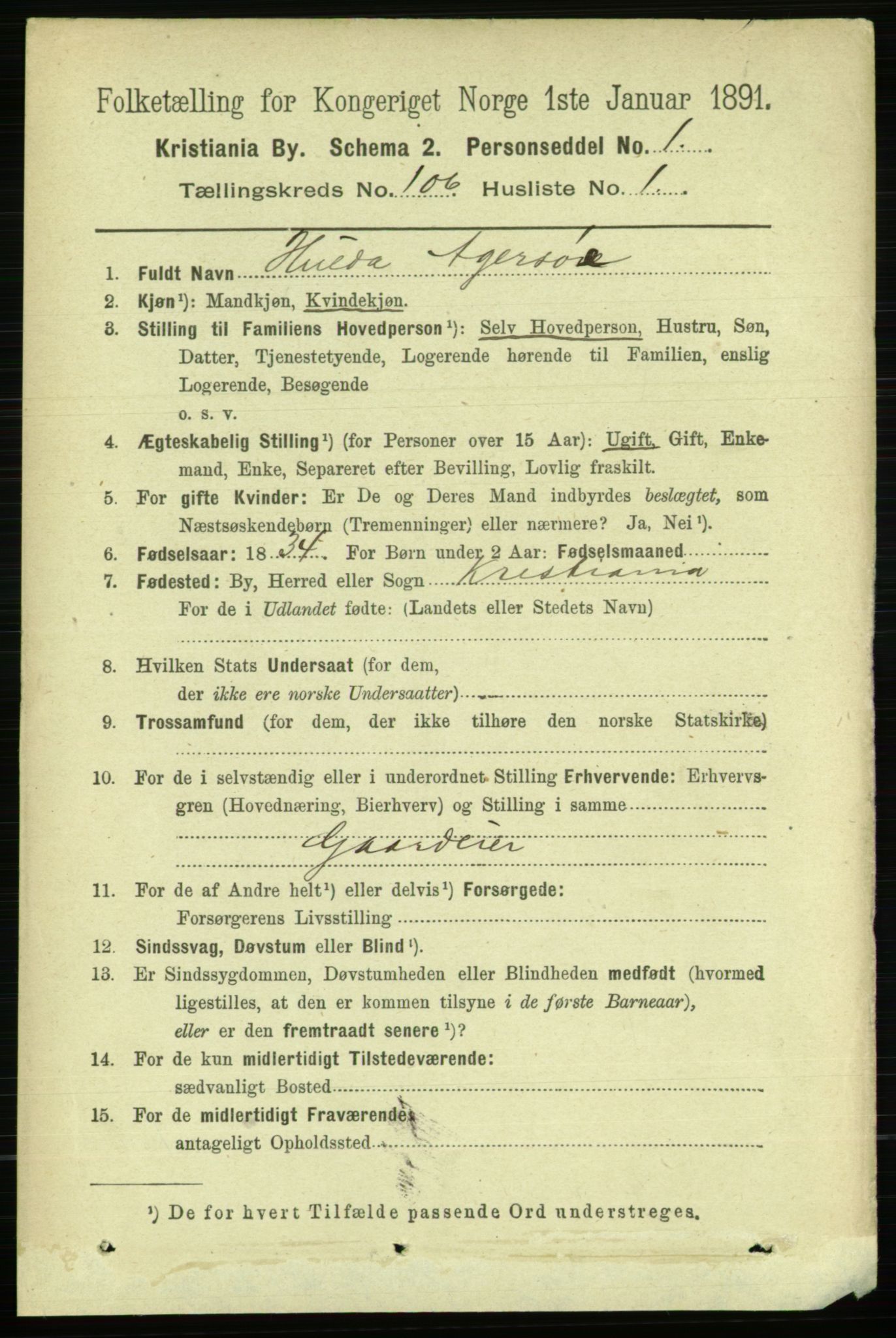 RA, 1891 census for 0301 Kristiania, 1891, p. 53789