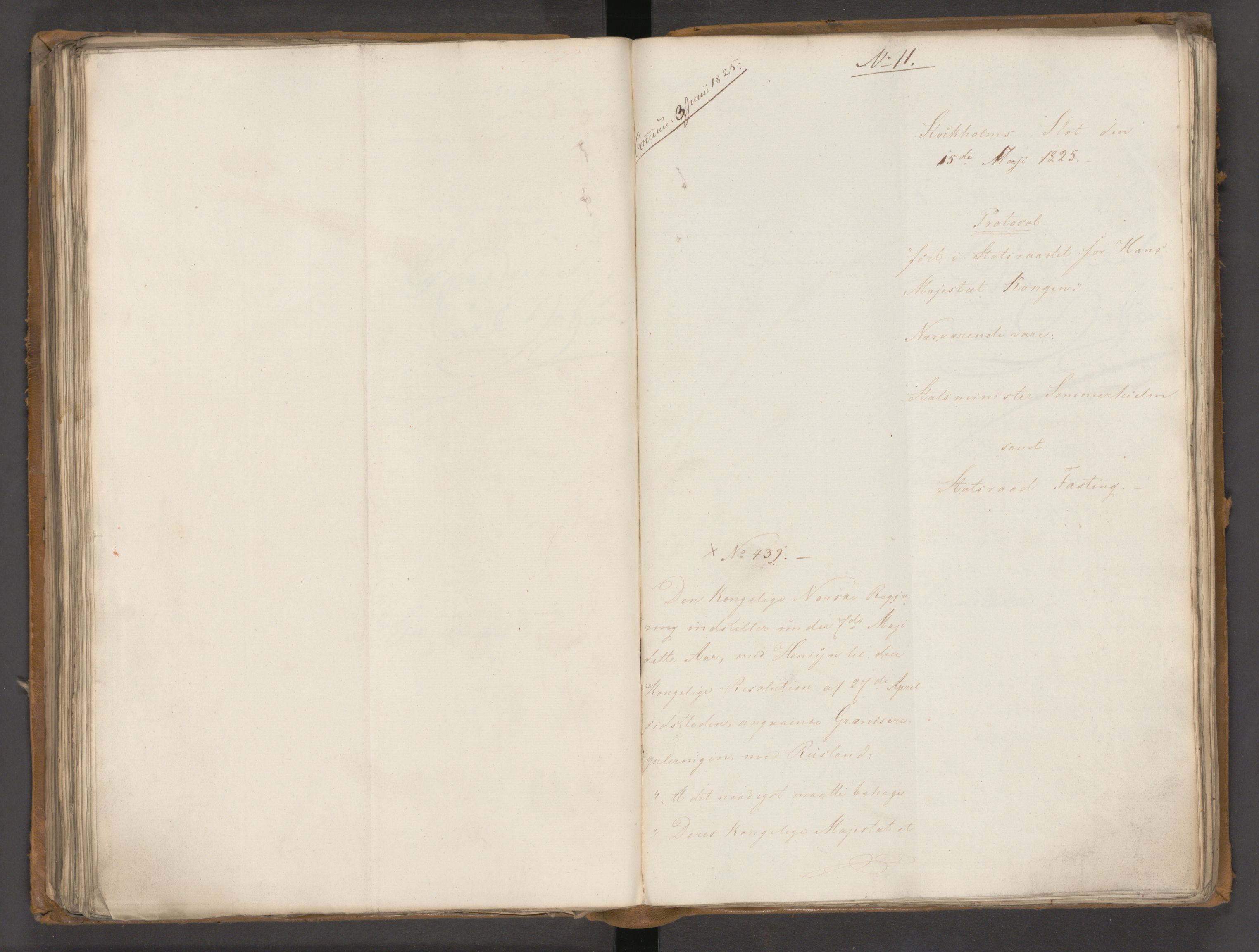 Statsrådssekretariatet, AV/RA-S-1001/A/Ab/L0020: Kgl. res. nr. 1-579, 1. halvår, 1825