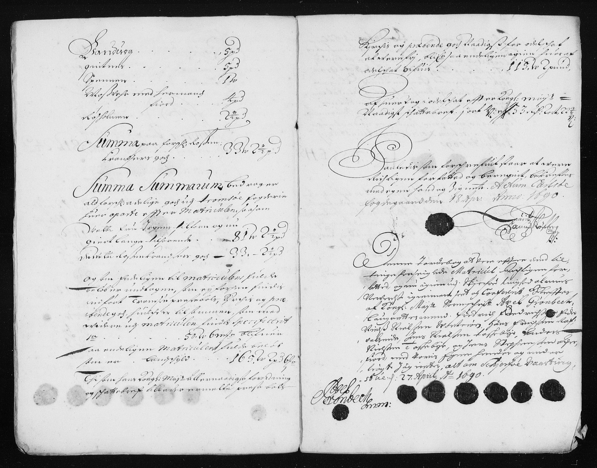 Rentekammeret inntil 1814, Reviderte regnskaper, Stiftamtstueregnskaper, Trondheim stiftamt og Nordland amt, RA/EA-6044/R/Rh/L0014: Nordland amt, 1687-1689