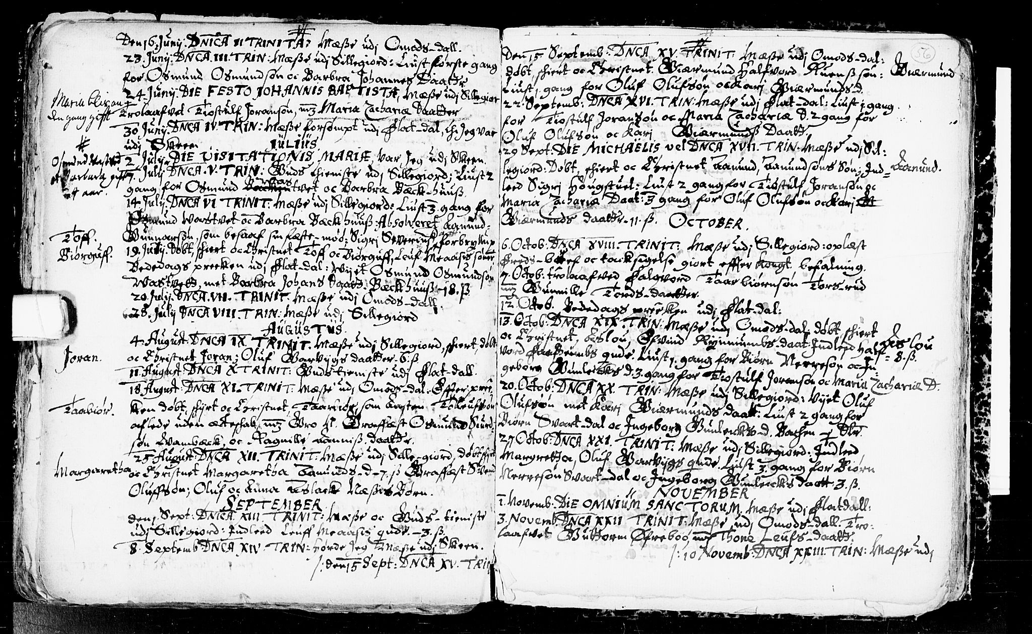 Seljord kirkebøker, SAKO/A-20/F/Fa/L0001: Parish register (official) no. I 1, 1654-1686, p. 56