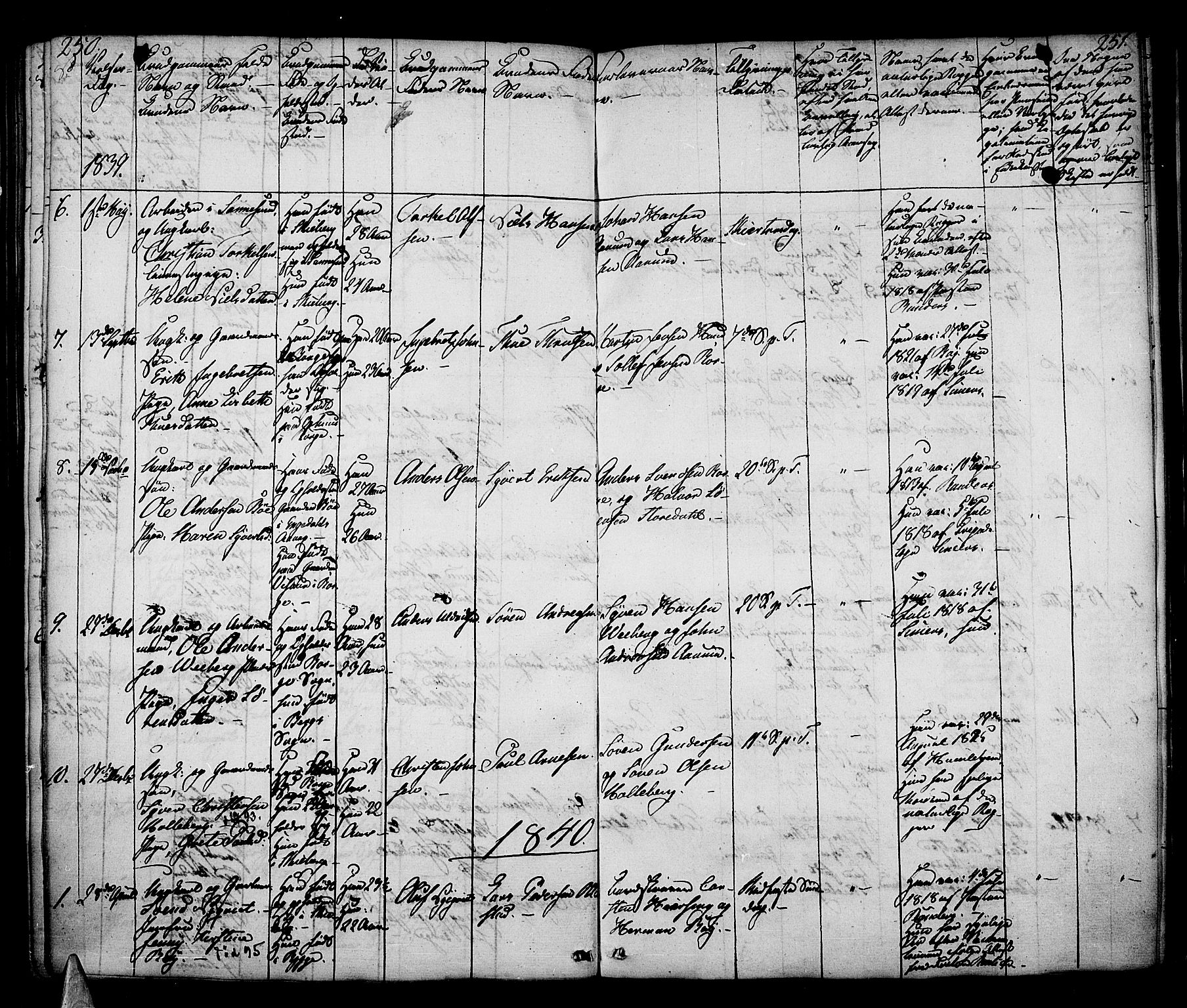 Borge prestekontor Kirkebøker, AV/SAO-A-10903/F/Fa/L0004: Parish register (official) no. I 4, 1836-1848, p. 250-251