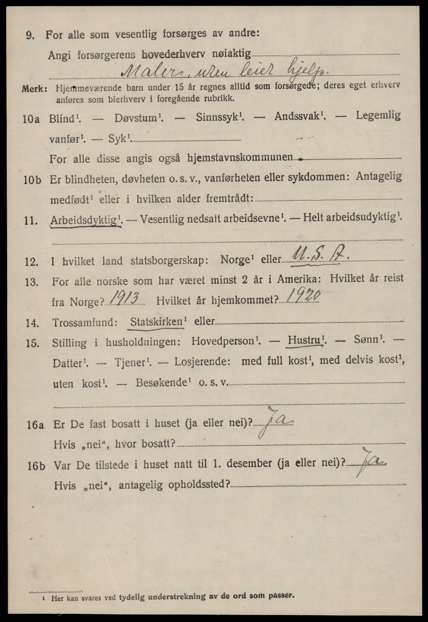 SAT, 1920 census for Sykkylven, 1920, p. 2742