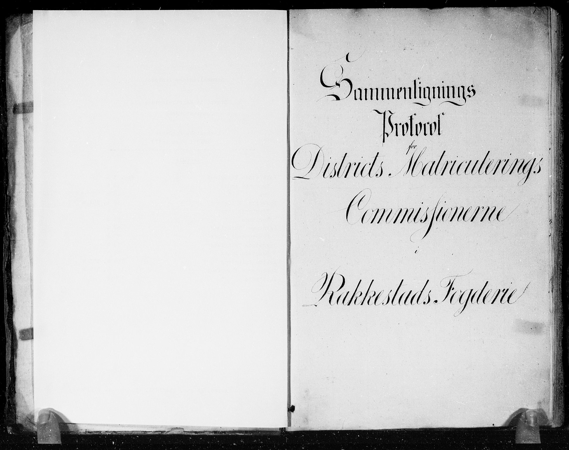 Hovedmatrikkelkommisjonen, RA/S-1529, 1819-1831, p. 1a