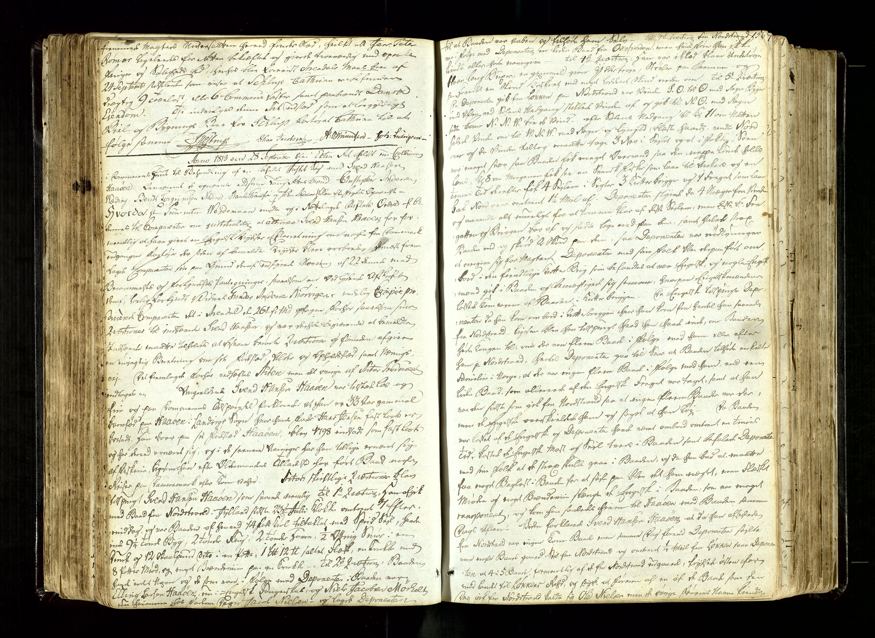 Nedenes sorenskriveri før 1824, SAK/1221-0007/F/Fb/L0006: Ekstrarettsprotokoll med register nr 6, 1811-1819, p. 156