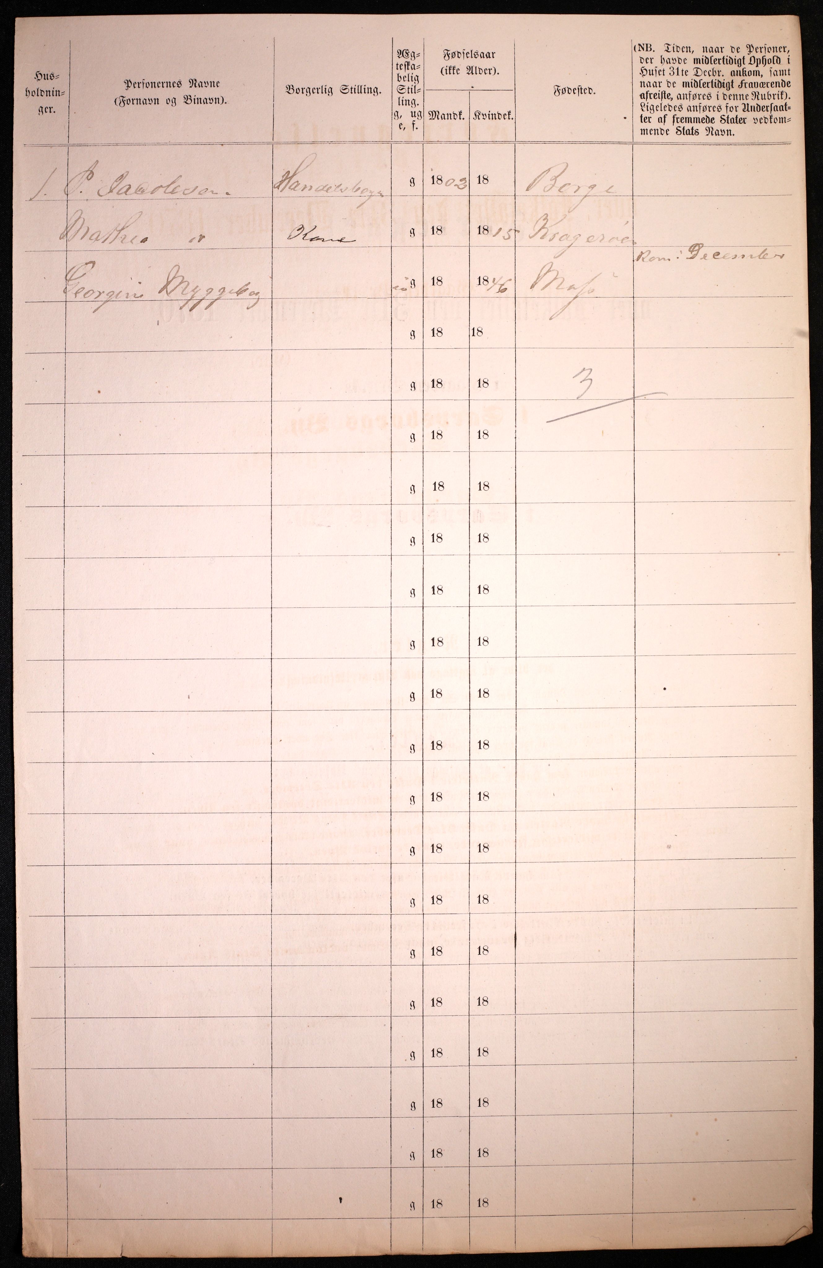 RA, 1870 census for 0102 Sarpsborg, 1870, p. 140