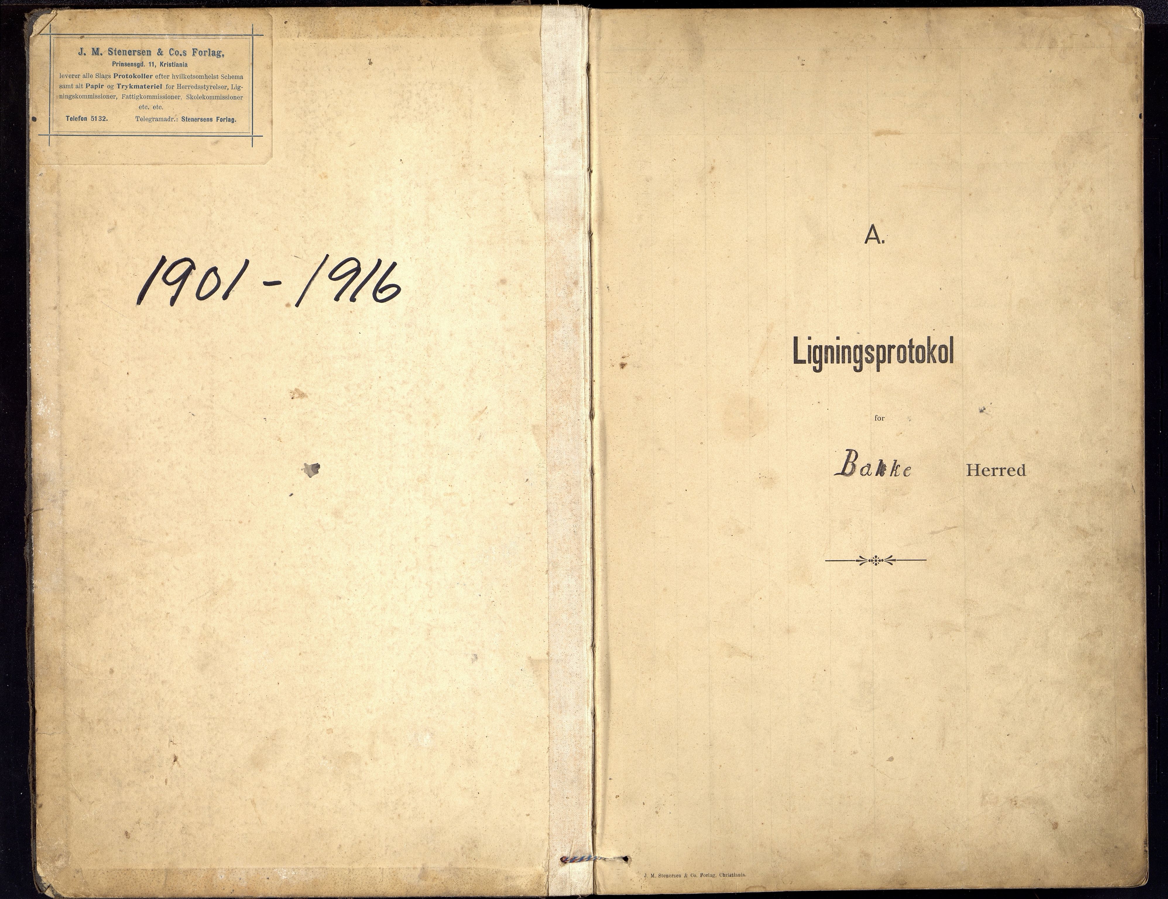 Bakke kommune - Likningsnemnda, ARKSOR/1004BA310/F/L0003: Likningsprotokoll, 1901-1915