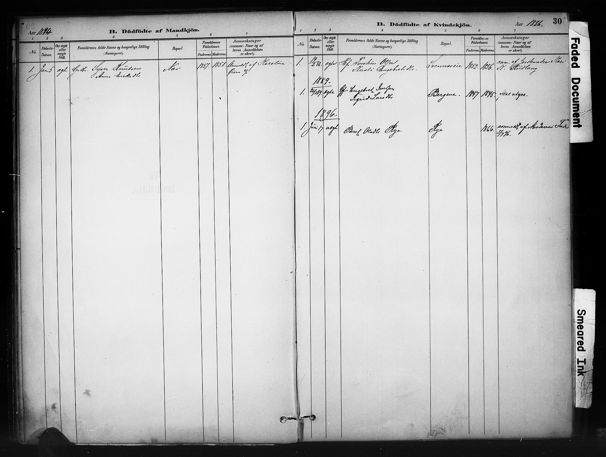 Nord-Aurdal prestekontor, SAH/PREST-132/H/Ha/Haa/L0010: Parish register (official) no. 10, 1883-1896, p. 30