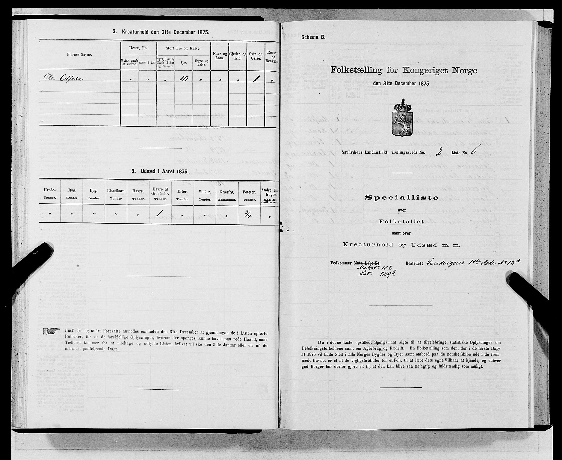 SAB, 1875 census for 1281L Bergen landdistrikt/Domkirken and Sandviken, 1875, p. 137