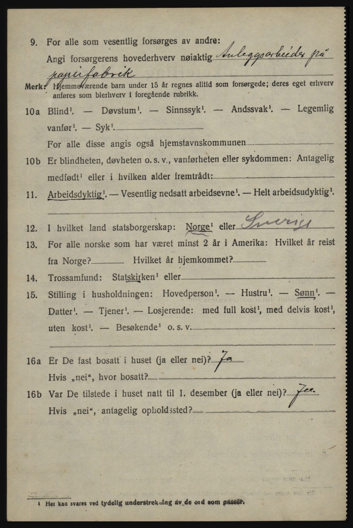 SAO, 1920 census for Skjeberg, 1920, p. 15600