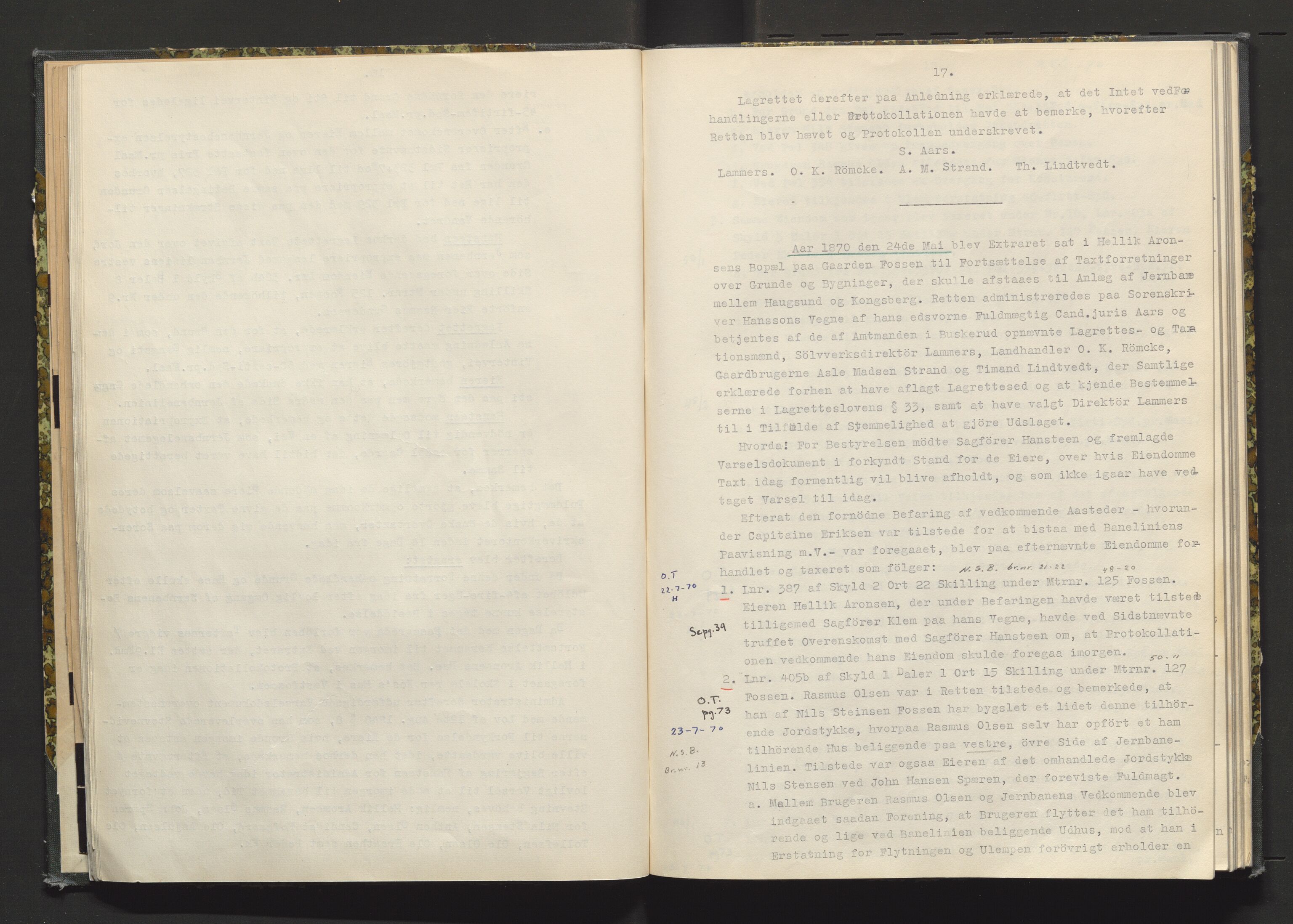 Norges Statsbaner Drammen distrikt (NSB), AV/SAKO-A-30/Y/Yc/L0003: Takster strekningen Hokksund-Kongsberg, 1870-1891, p. 17