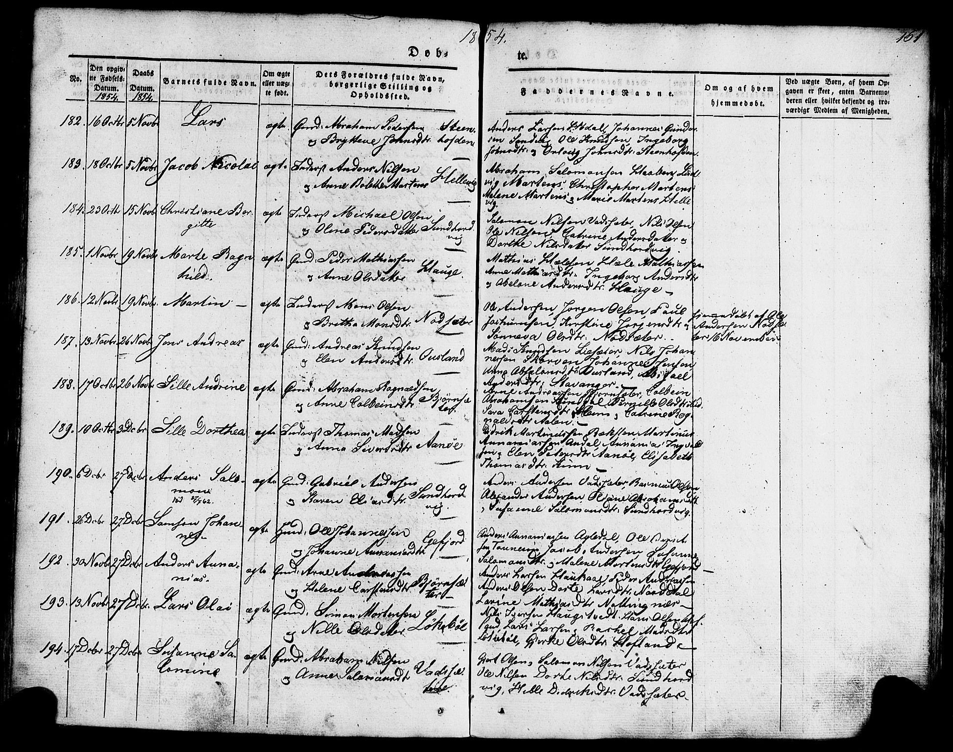 Kinn sokneprestembete, AV/SAB-A-80801/H/Haa/Haaa/L0005: Parish register (official) no. A 5, 1841-1857, p. 161