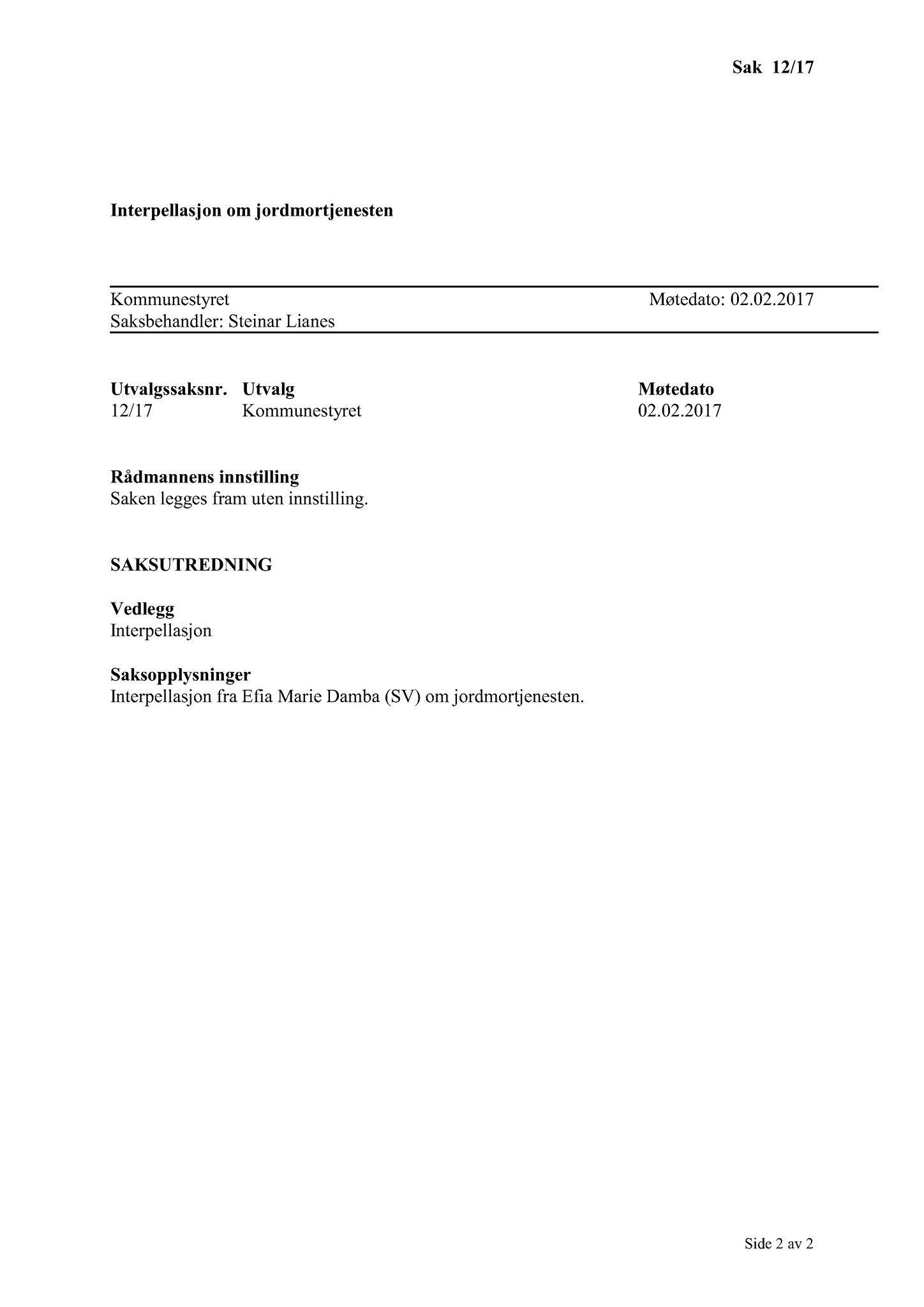 Klæbu Kommune, TRKO/KK/05-UOm/L008: Utvalg for omsorg - Møtedokumenter, 2017, p. 114
