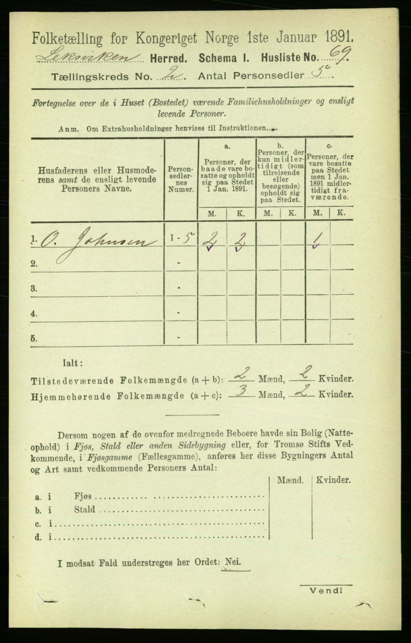 RA, 1891 census for 1718 Leksvik, 1891, p. 670