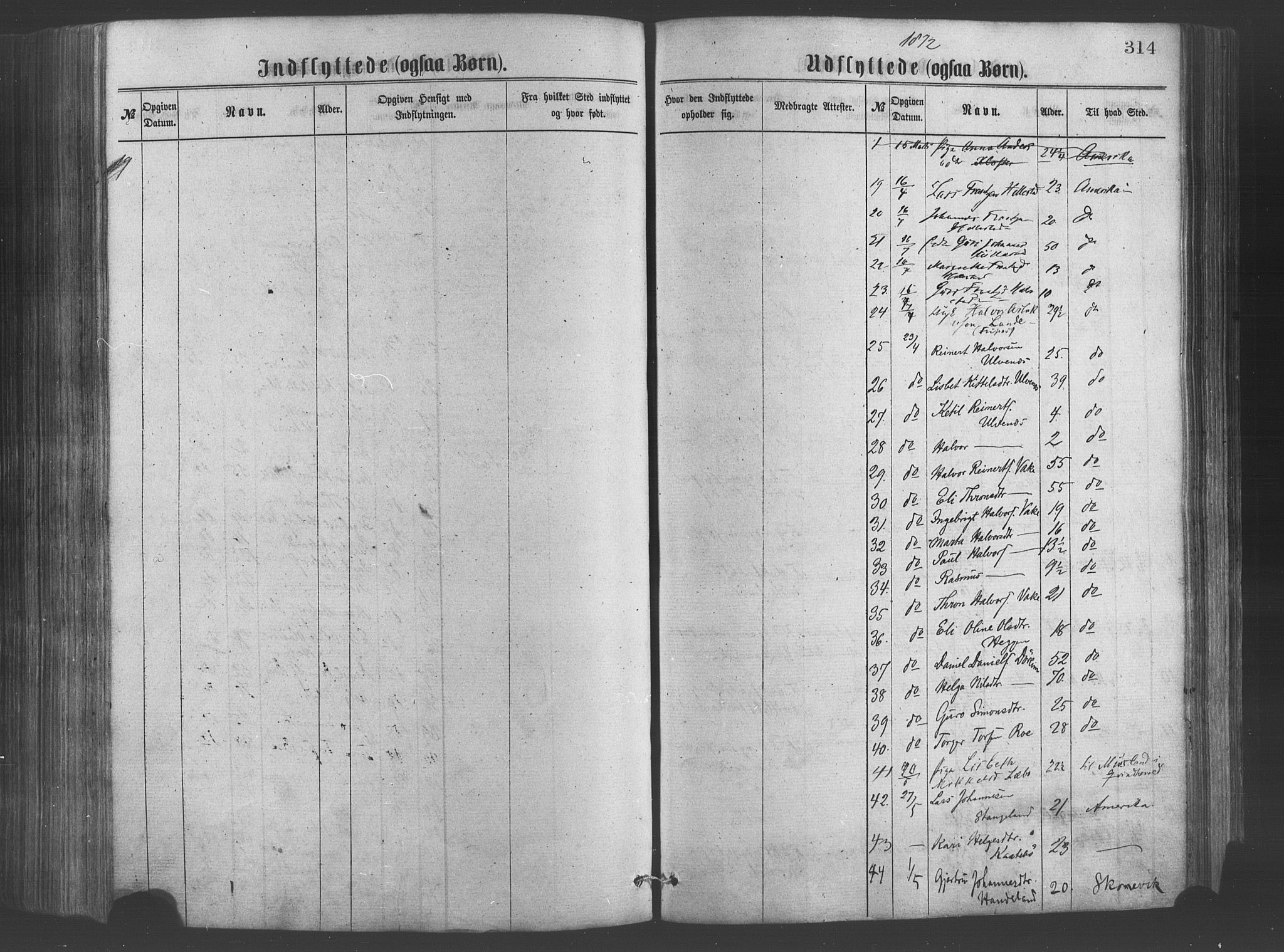 Fjelberg sokneprestembete, AV/SAB-A-75201/H/Haa: Parish register (official) no. A 8, 1866-1879, p. 314