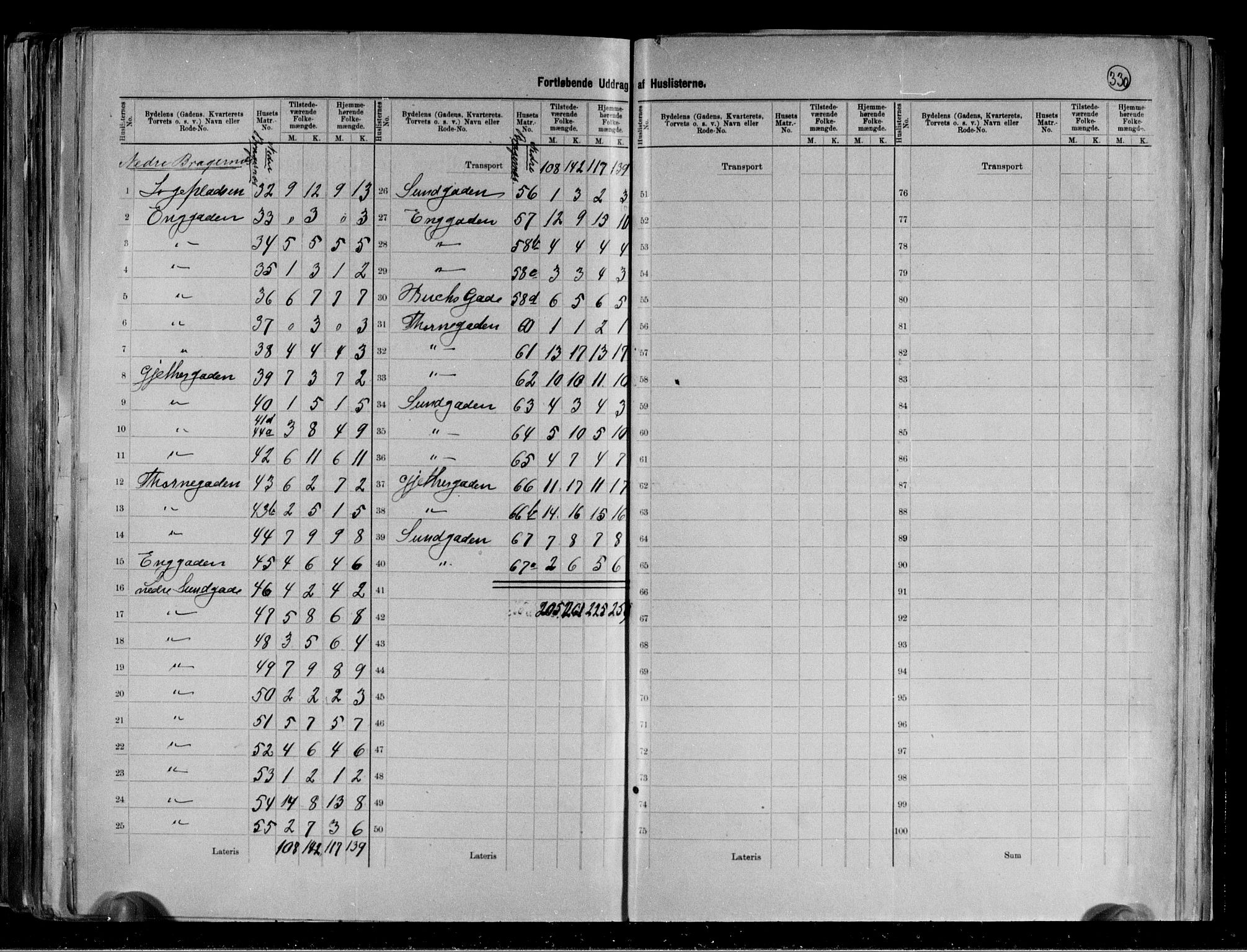 RA, 1891 census for 0602 Drammen, 1891, p. 45