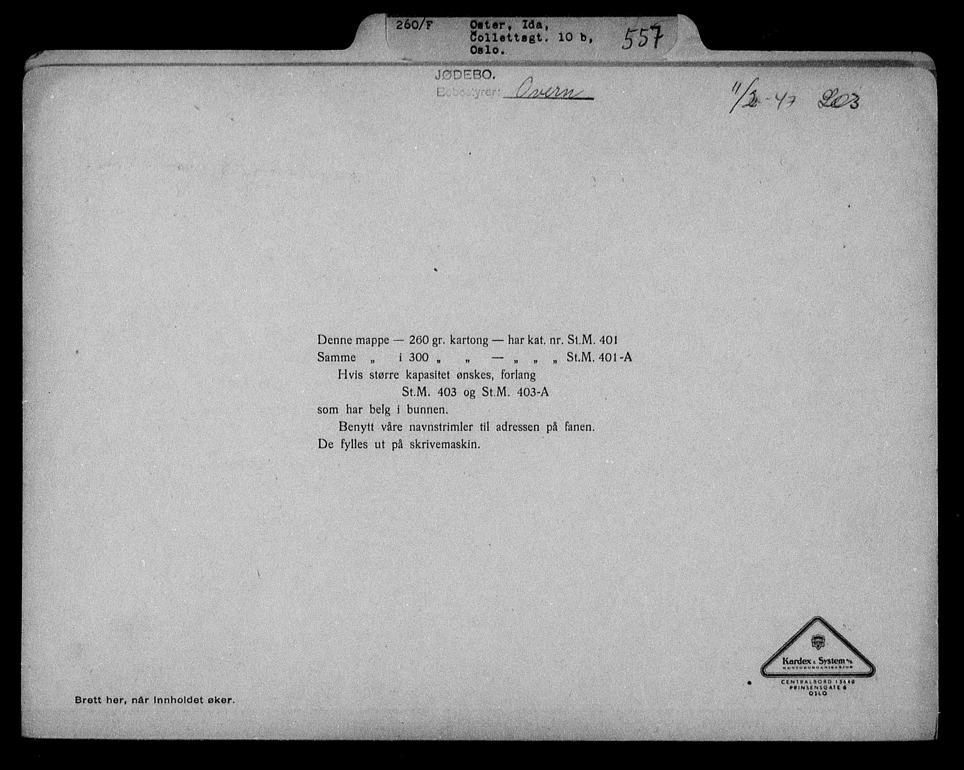 Justisdepartementet, Tilbakeføringskontoret for inndratte formuer, RA/S-1564/H/Hc/Hcc/L0968: --, 1945-1947, p. 82