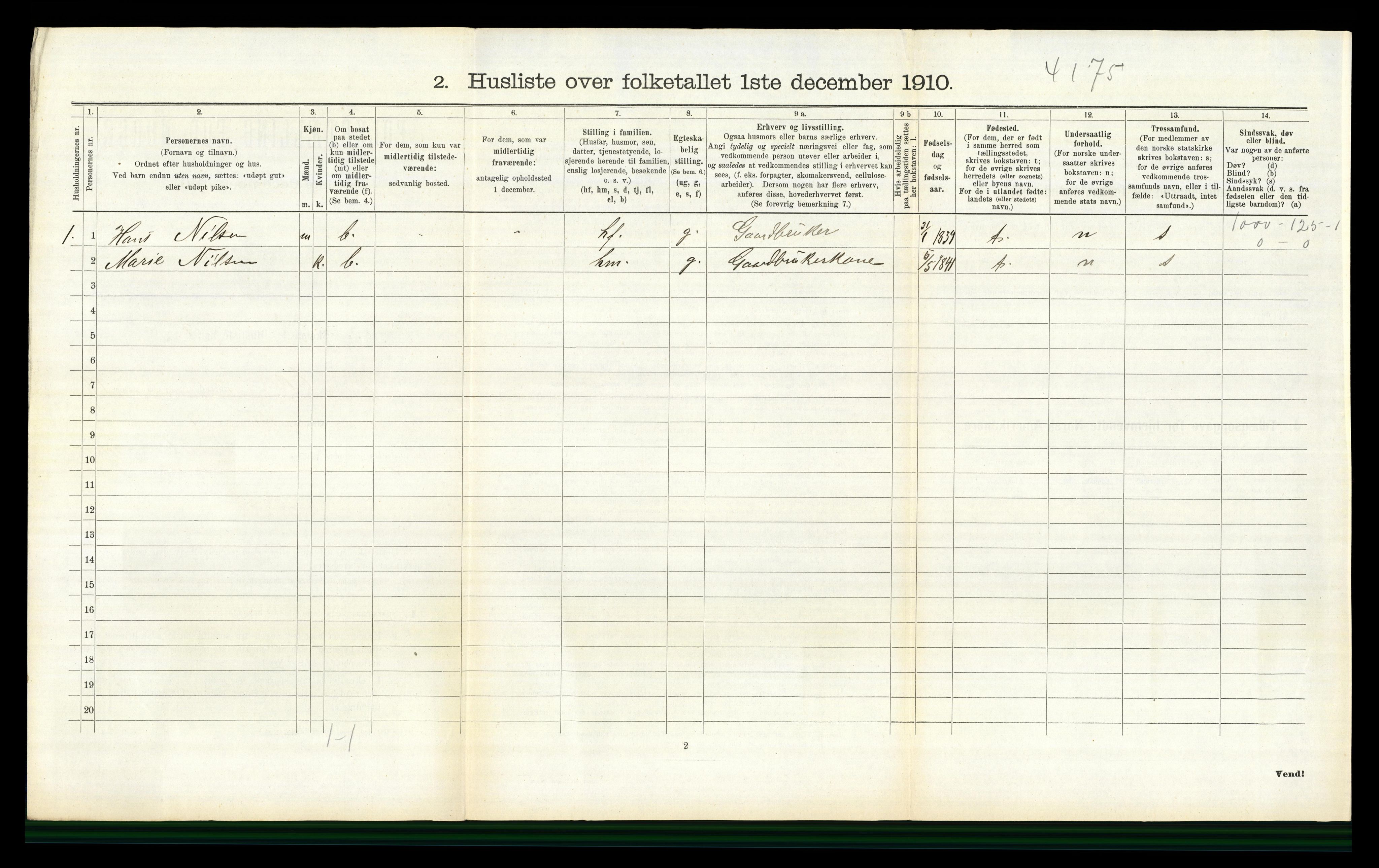 RA, 1910 census for Øvre Eiker, 1910, p. 1976
