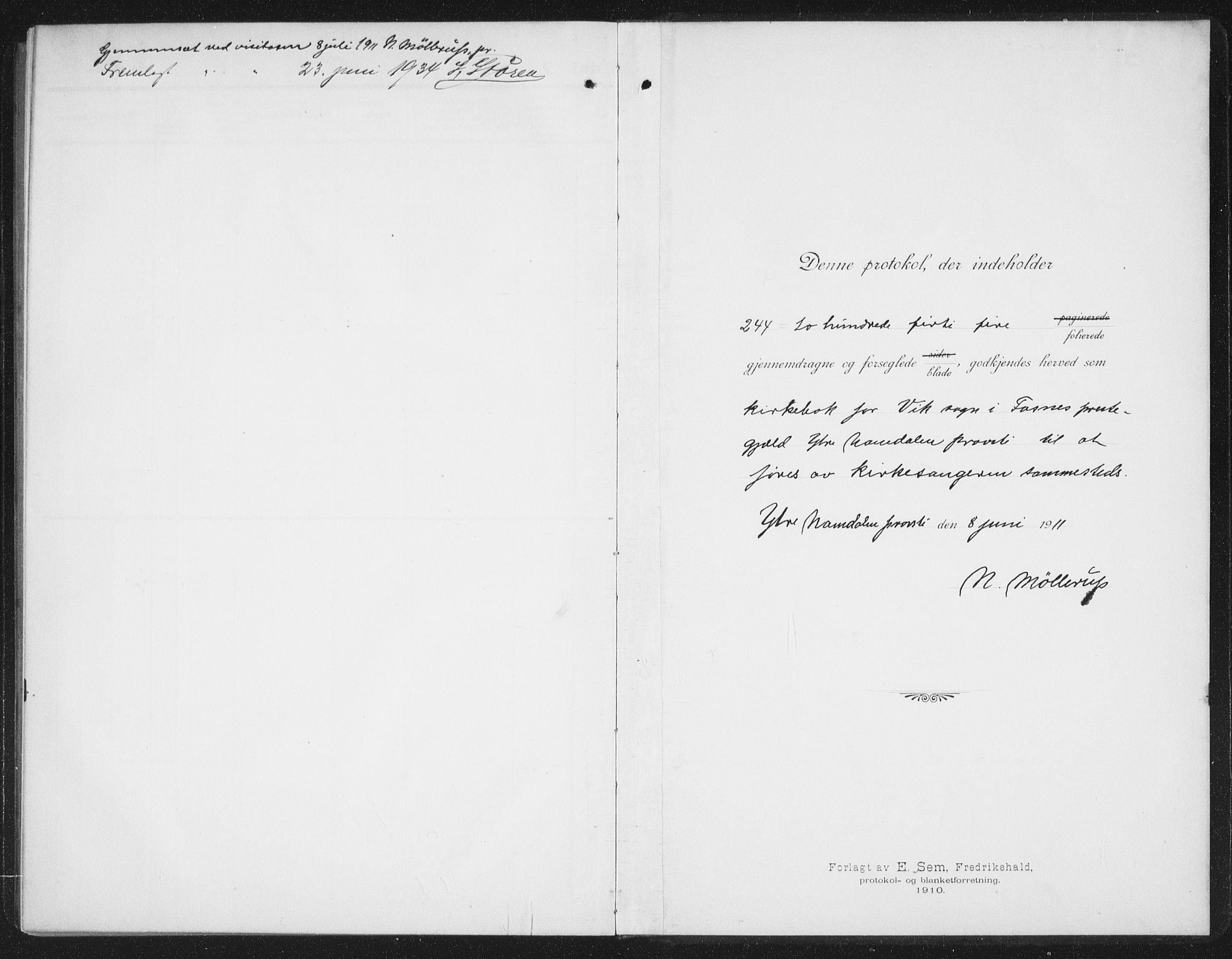Ministerialprotokoller, klokkerbøker og fødselsregistre - Nord-Trøndelag, SAT/A-1458/774/L0630: Parish register (copy) no. 774C01, 1910-1934