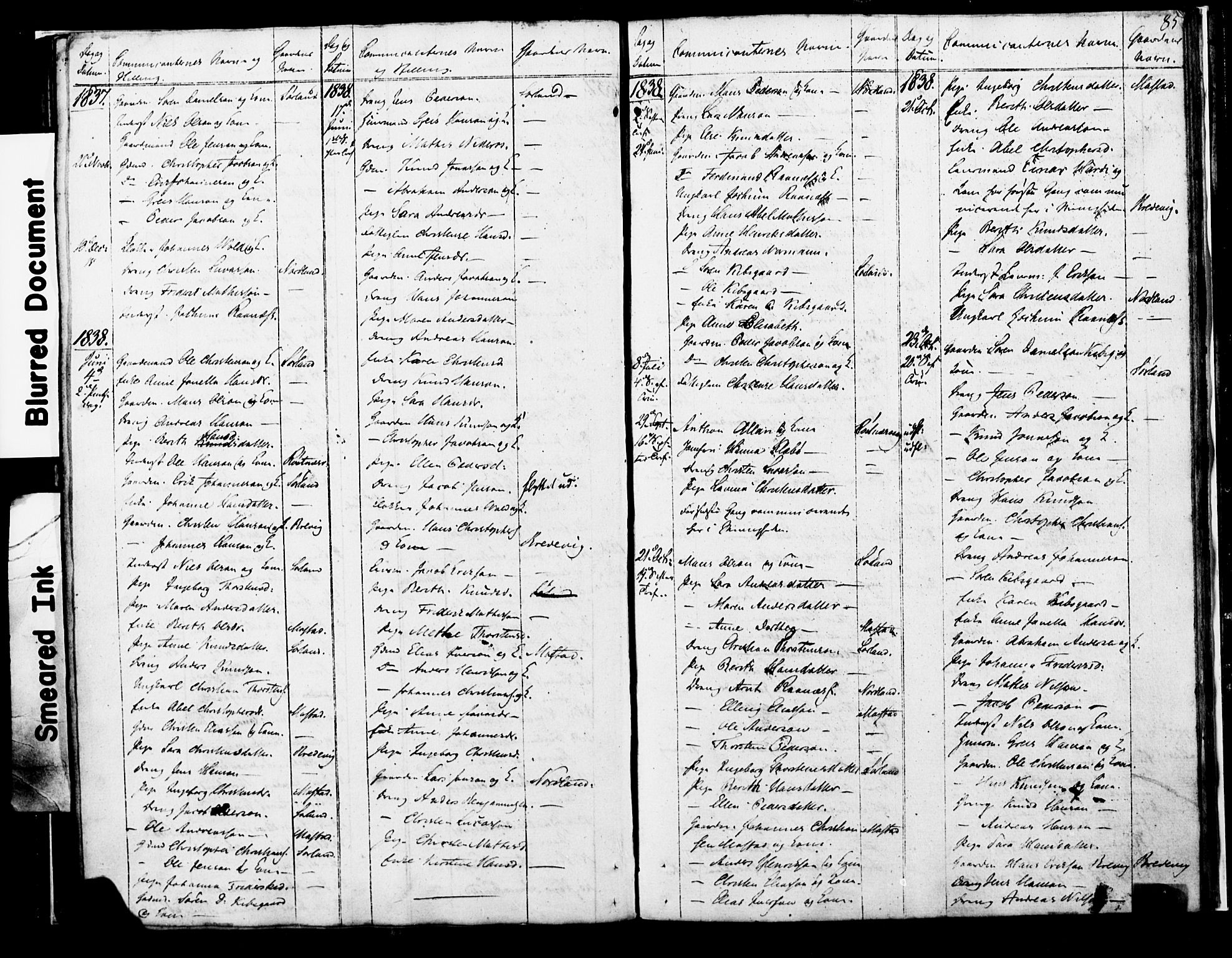 Ministerialprotokoller, klokkerbøker og fødselsregistre - Nordland, SAT/A-1459/807/L0119: Parish register (official) no. 807A02, 1800-1821, p. 85