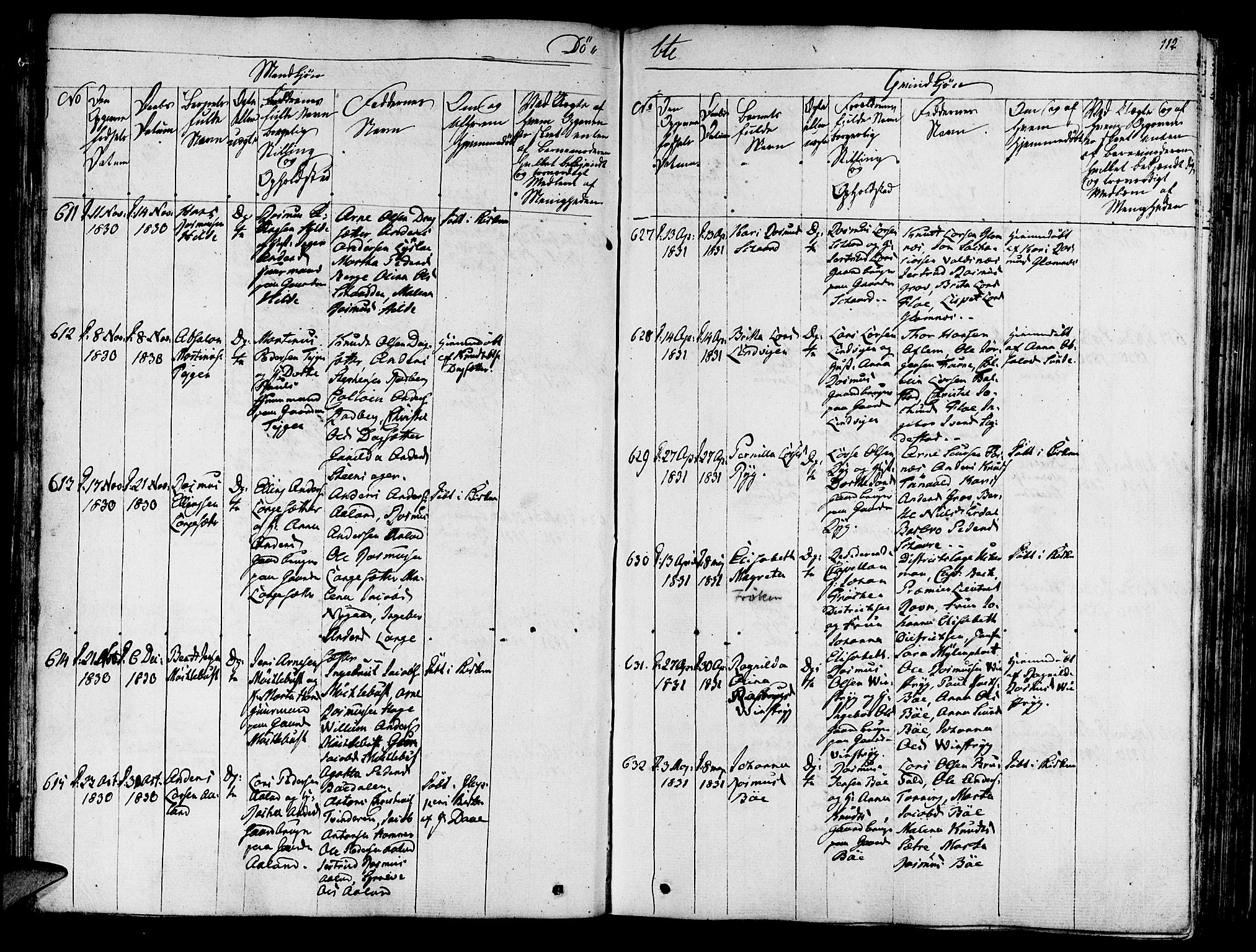 Innvik sokneprestembete, AV/SAB-A-80501: Parish register (official) no. A 3, 1820-1832, p. 112