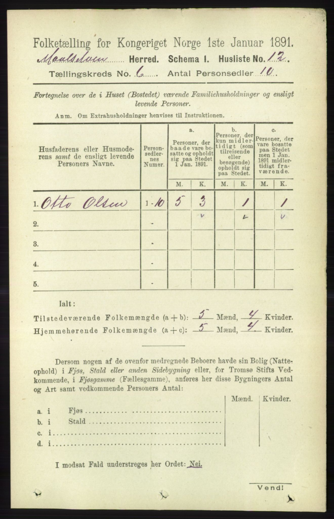 RA, 1891 census for 1924 Målselv, 1891, p. 2028