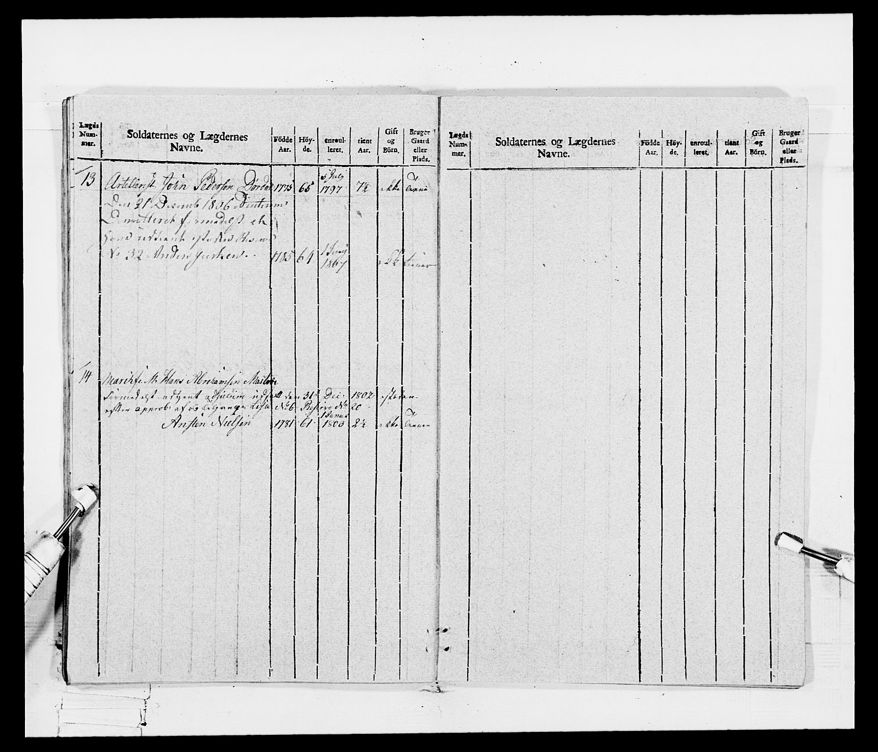 Generalitets- og kommissariatskollegiet, Det kongelige norske kommissariatskollegium, AV/RA-EA-5420/E/Eh/L0115: Telemarkske nasjonale infanteriregiment, 1802-1805, p. 269