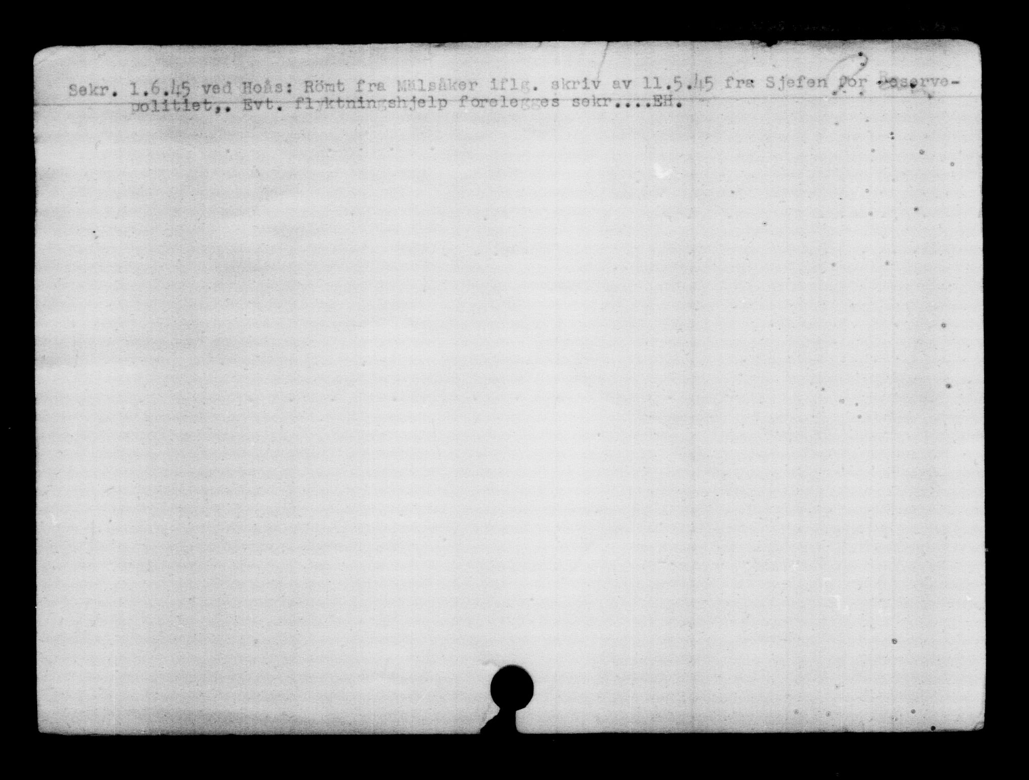 Den Kgl. Norske Legasjons Flyktningskontor, AV/RA-S-6753/V/Va/L0006: Kjesäterkartoteket.  Flyktningenr. 9400-12711, 1940-1945, p. 2875