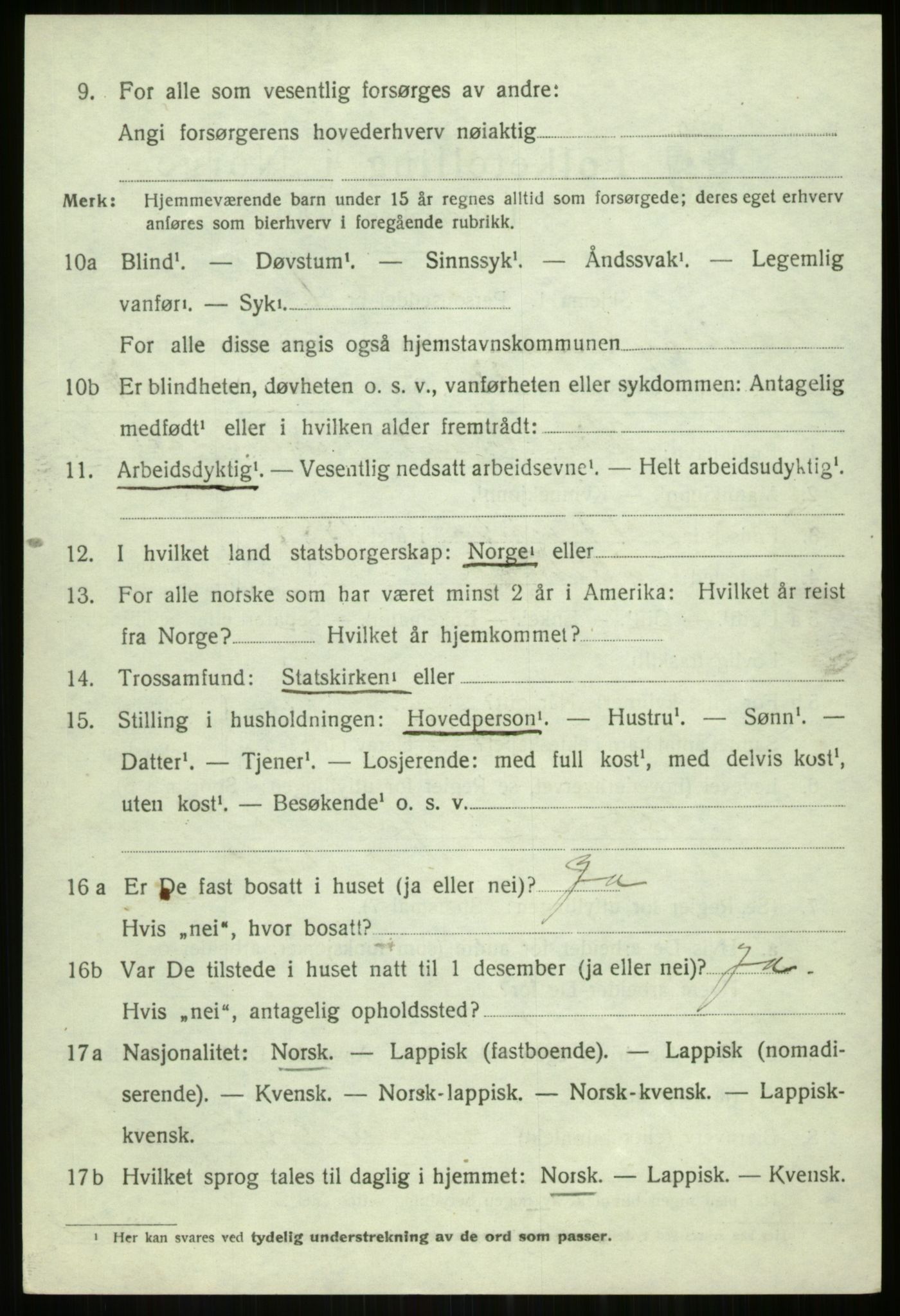 SATØ, 1920 census for Tromsøysund, 1920, p. 7481