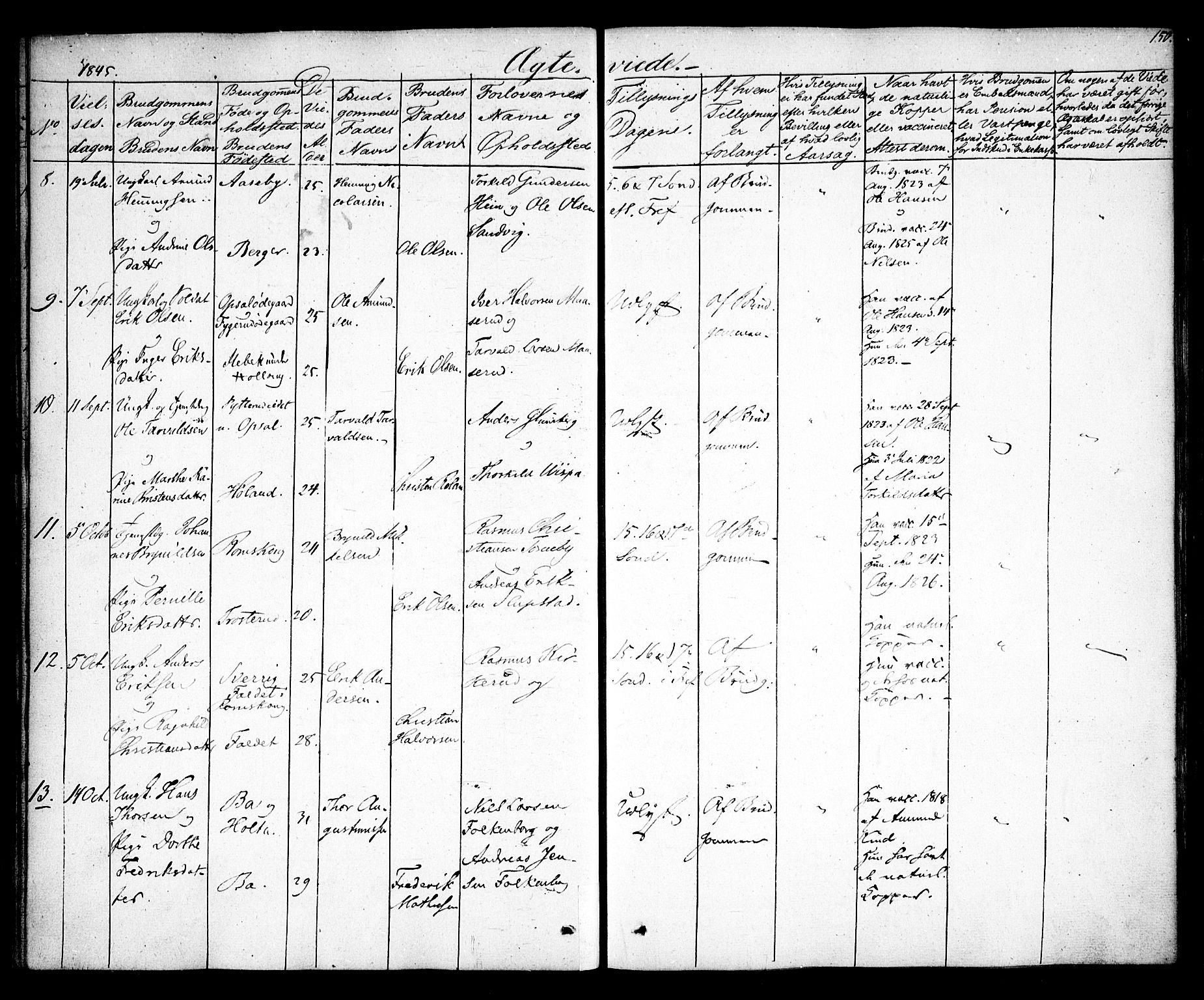 Rødenes prestekontor Kirkebøker, AV/SAO-A-2005/F/Fa/L0005: Parish register (official) no. I 5, 1838-1849, p. 150