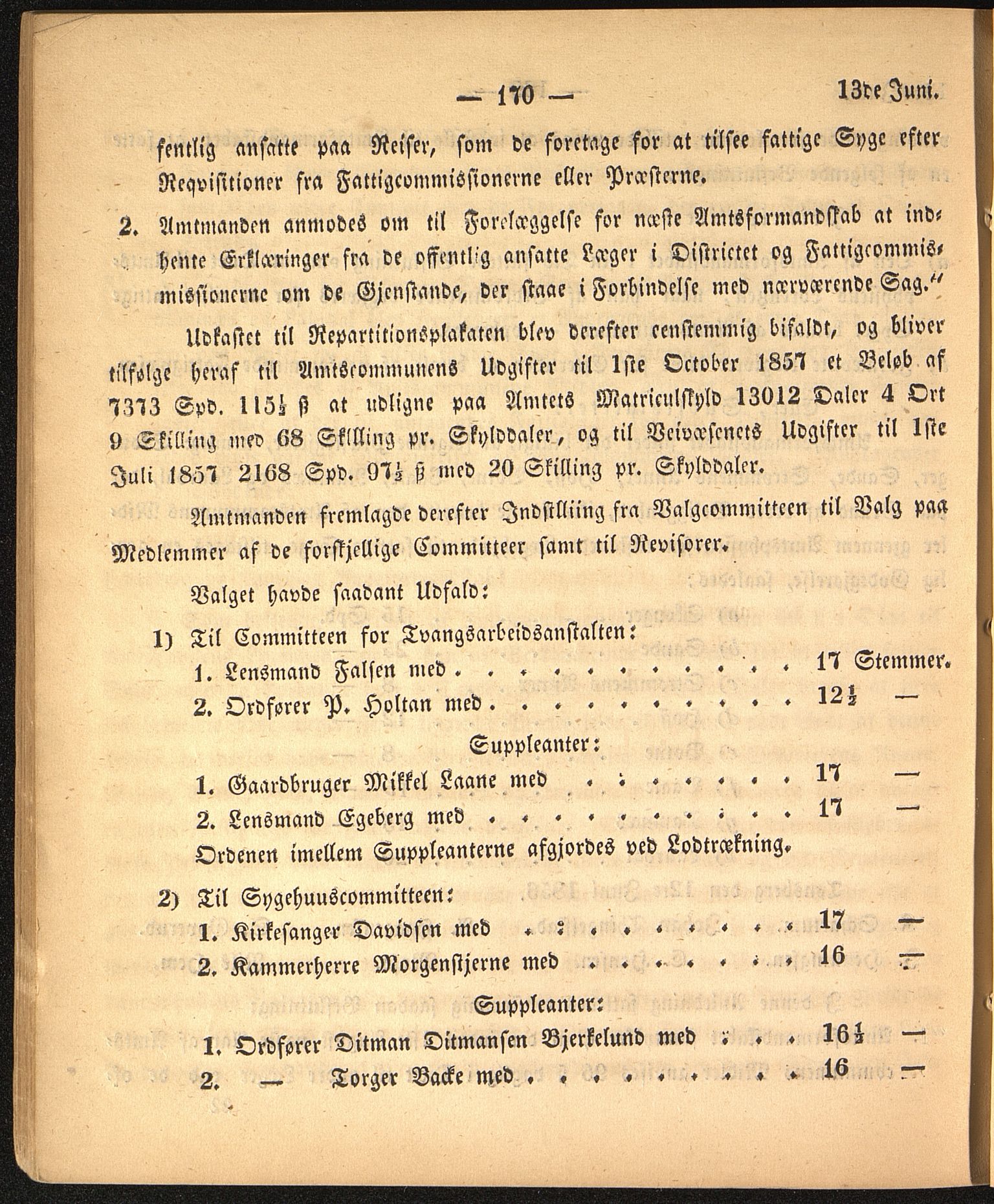 Vestfold fylkeskommune. Fylkestinget, VEMU/A-1315/A/Ab/Abb/L0002: Fylkestingsforhandlinger, 1856, p. 170