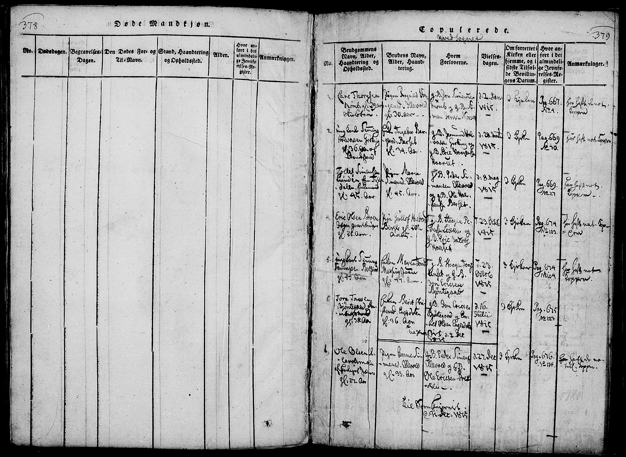 Rendalen prestekontor, SAH/PREST-054/H/Ha/Haa/L0003: Parish register (official) no. 3, 1815-1829, p. 378-379