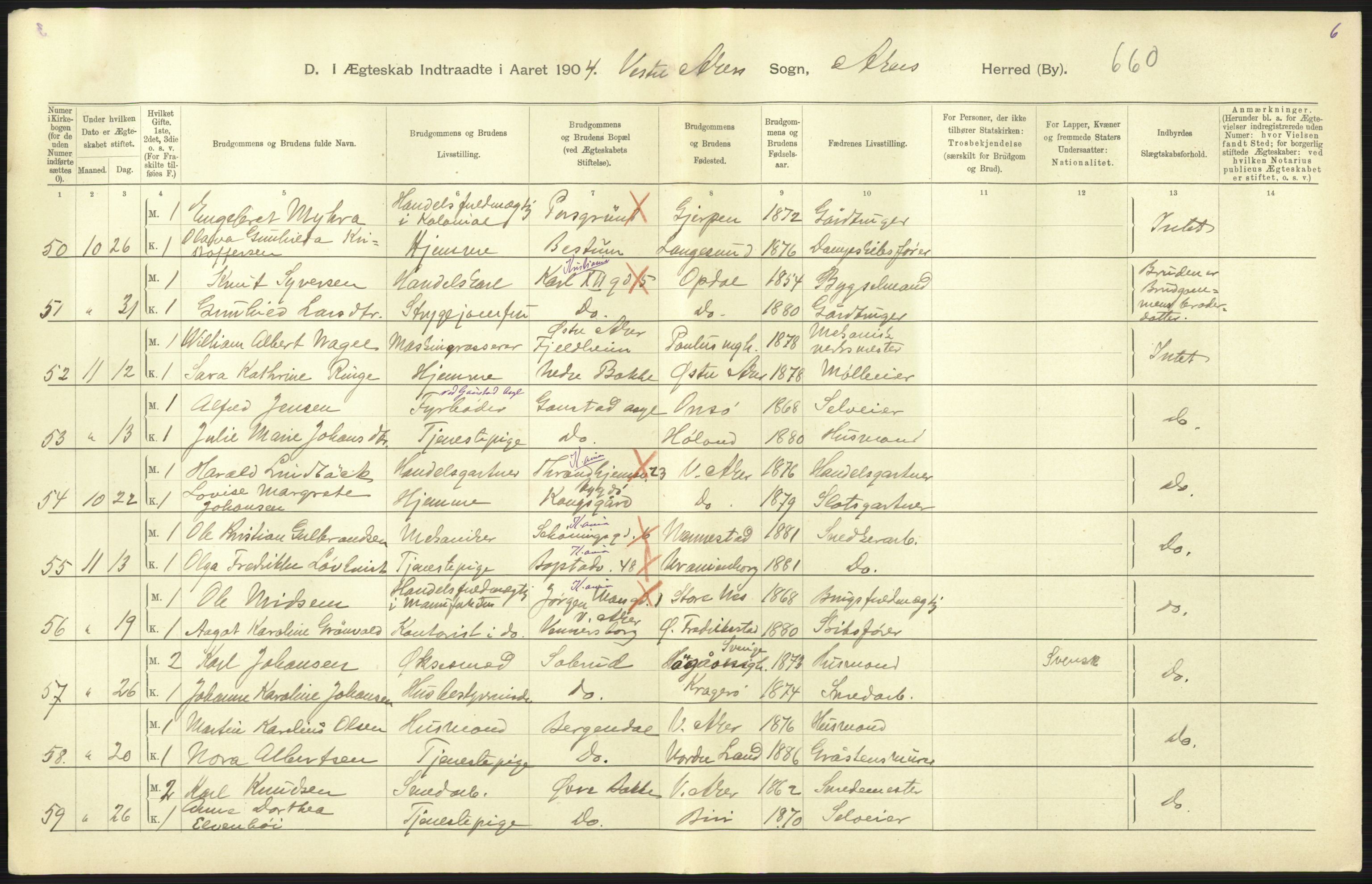 Statistisk sentralbyrå, Sosiodemografiske emner, Befolkning, AV/RA-S-2228/D/Df/Dfa/Dfab/L0002: Akershus amt: Fødte, gifte, døde, 1904, p. 549