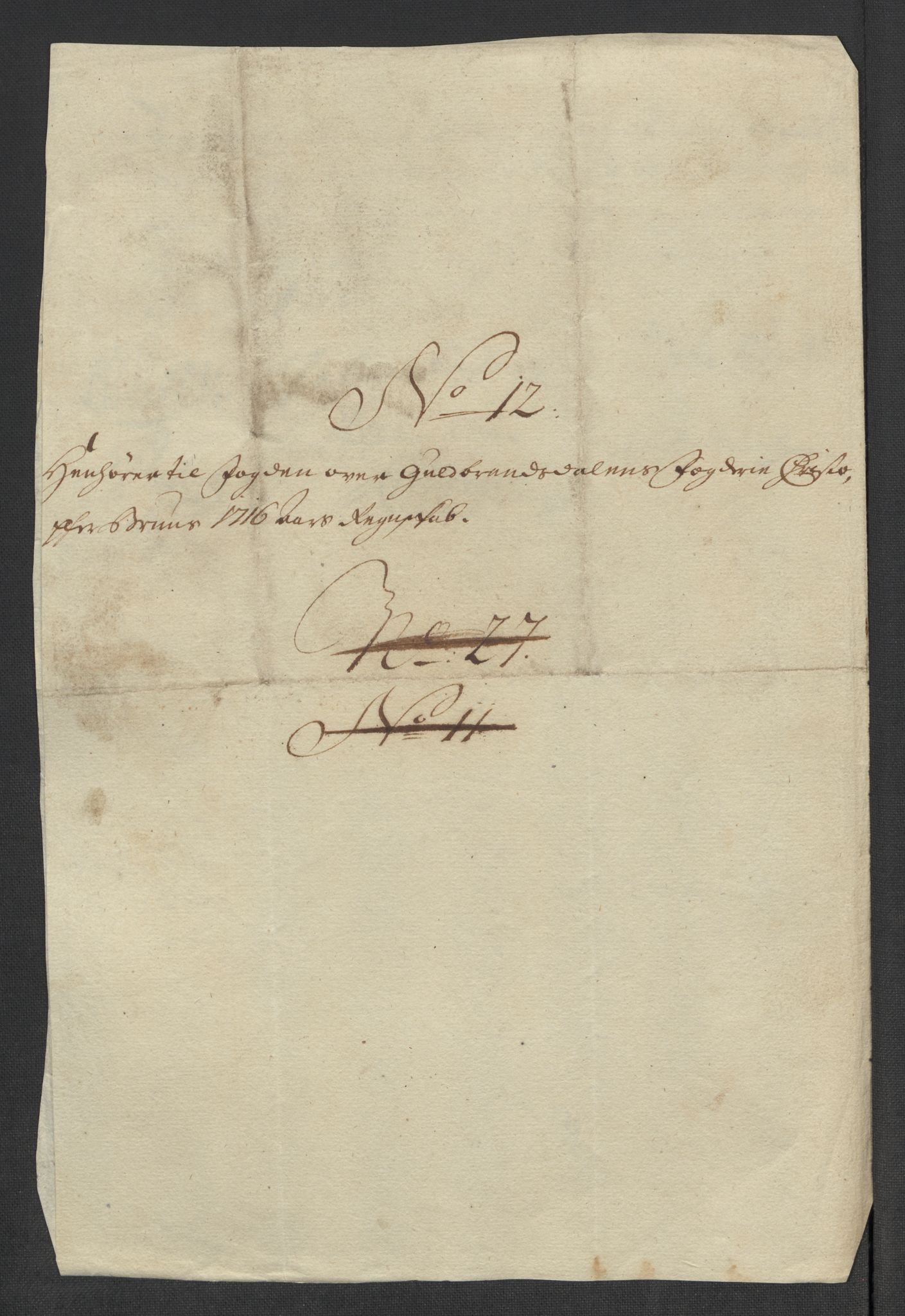 Rentekammeret inntil 1814, Reviderte regnskaper, Fogderegnskap, AV/RA-EA-4092/R17/L1186: Fogderegnskap Gudbrandsdal, 1716, p. 154