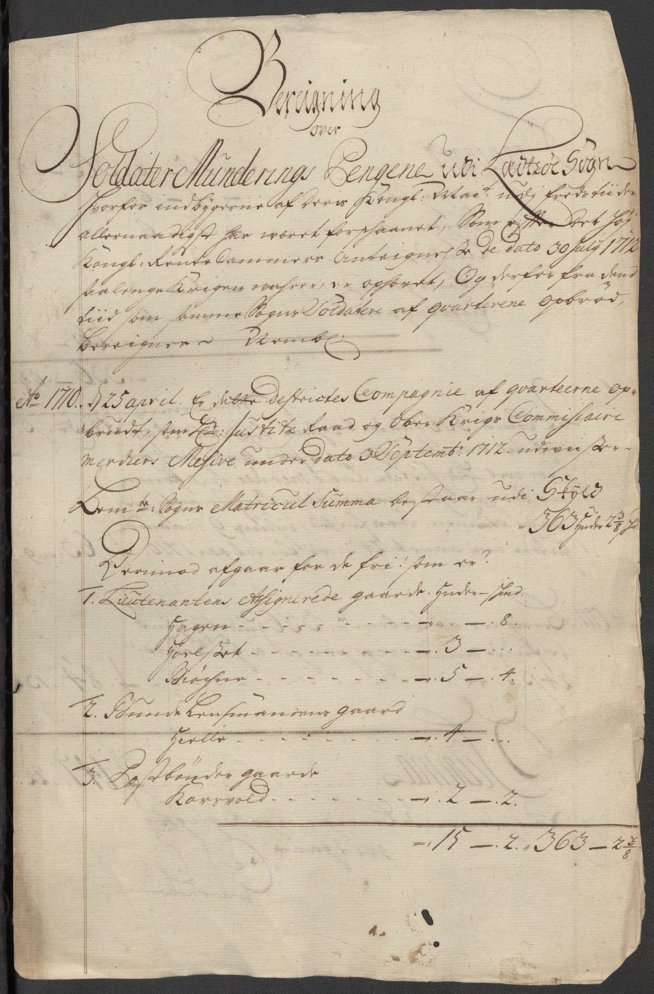 Rentekammeret inntil 1814, Reviderte regnskaper, Fogderegnskap, AV/RA-EA-4092/R17/L1181: Fogderegnskap Gudbrandsdal, 1712, p. 34