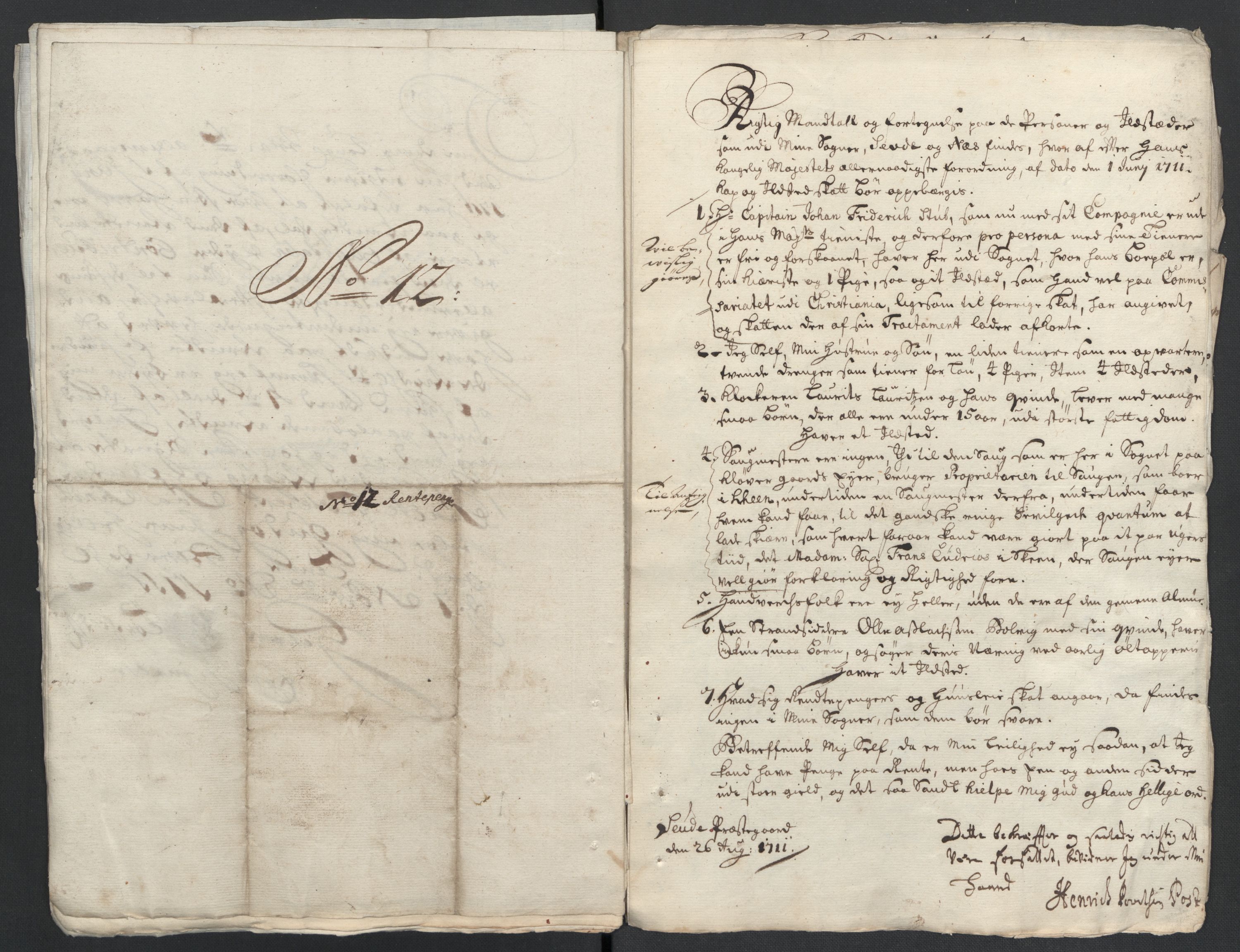 Rentekammeret inntil 1814, Reviderte regnskaper, Fogderegnskap, AV/RA-EA-4092/R36/L2120: Fogderegnskap Øvre og Nedre Telemark og Bamble, 1711, p. 118