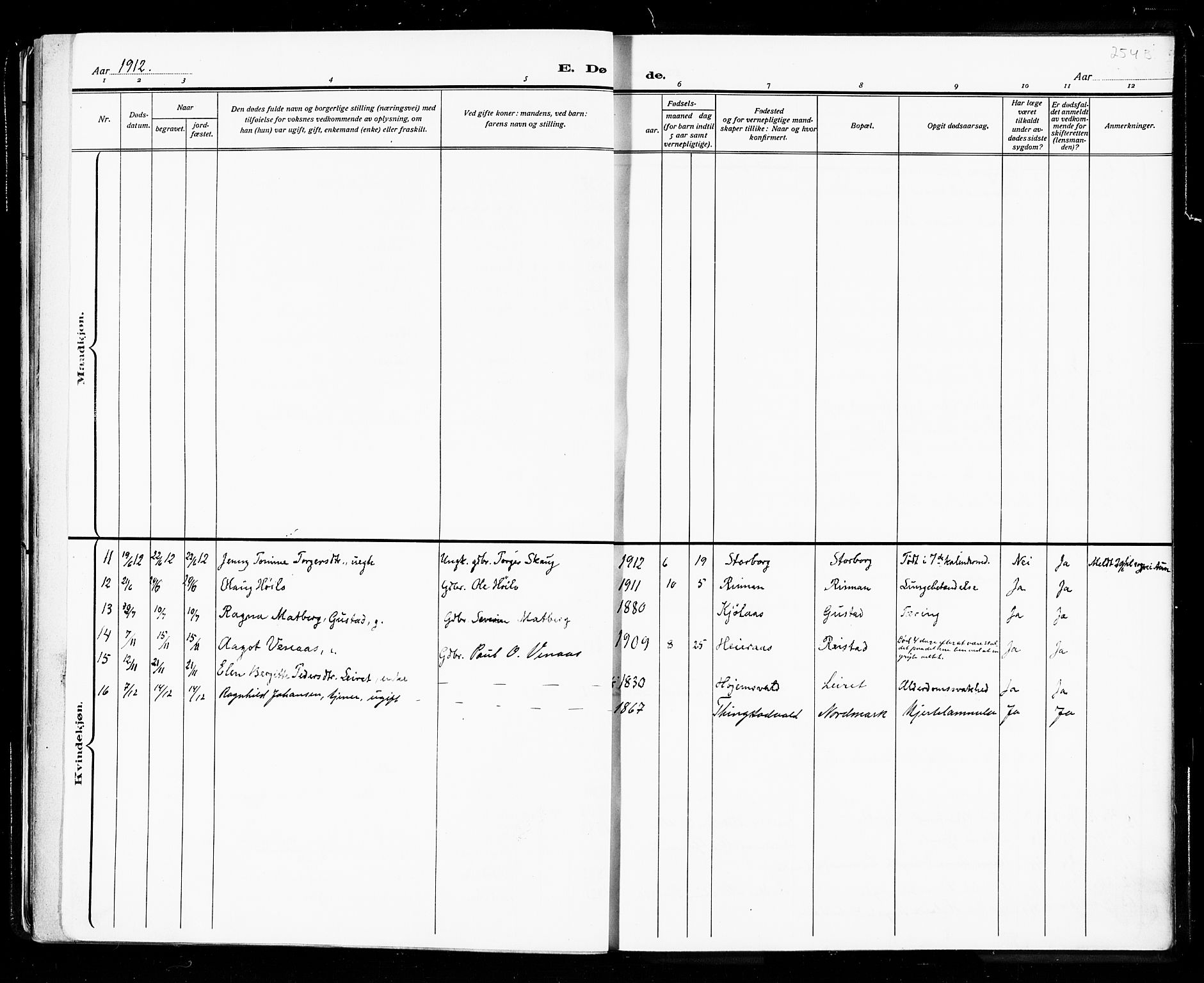 Ministerialprotokoller, klokkerbøker og fødselsregistre - Nord-Trøndelag, SAT/A-1458/721/L0208: Parish register (copy) no. 721C01, 1880-1917, p. 252c