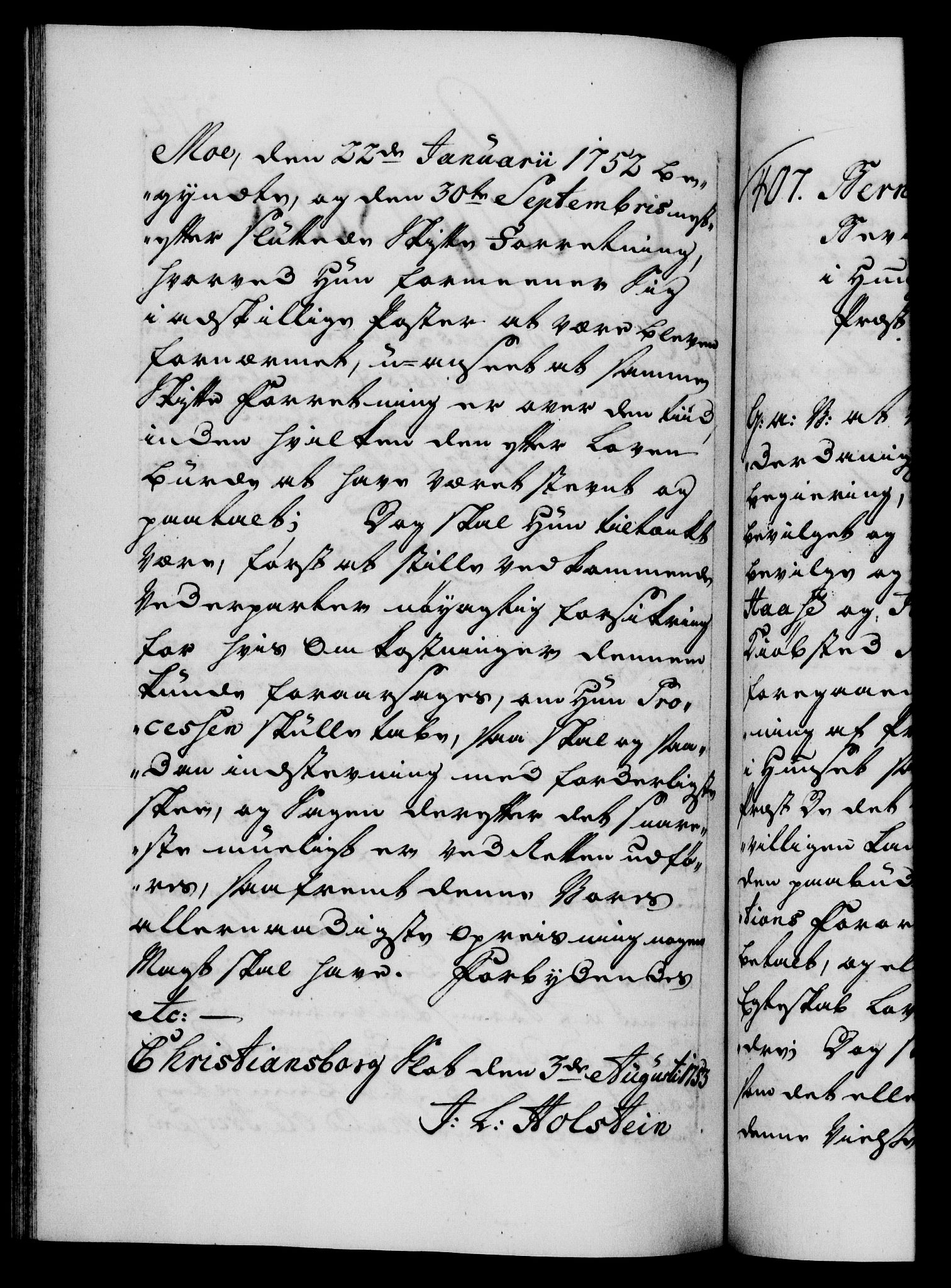 Danske Kanselli 1572-1799, AV/RA-EA-3023/F/Fc/Fca/Fcaa/L0038: Norske registre, 1753-1754, p. 374b