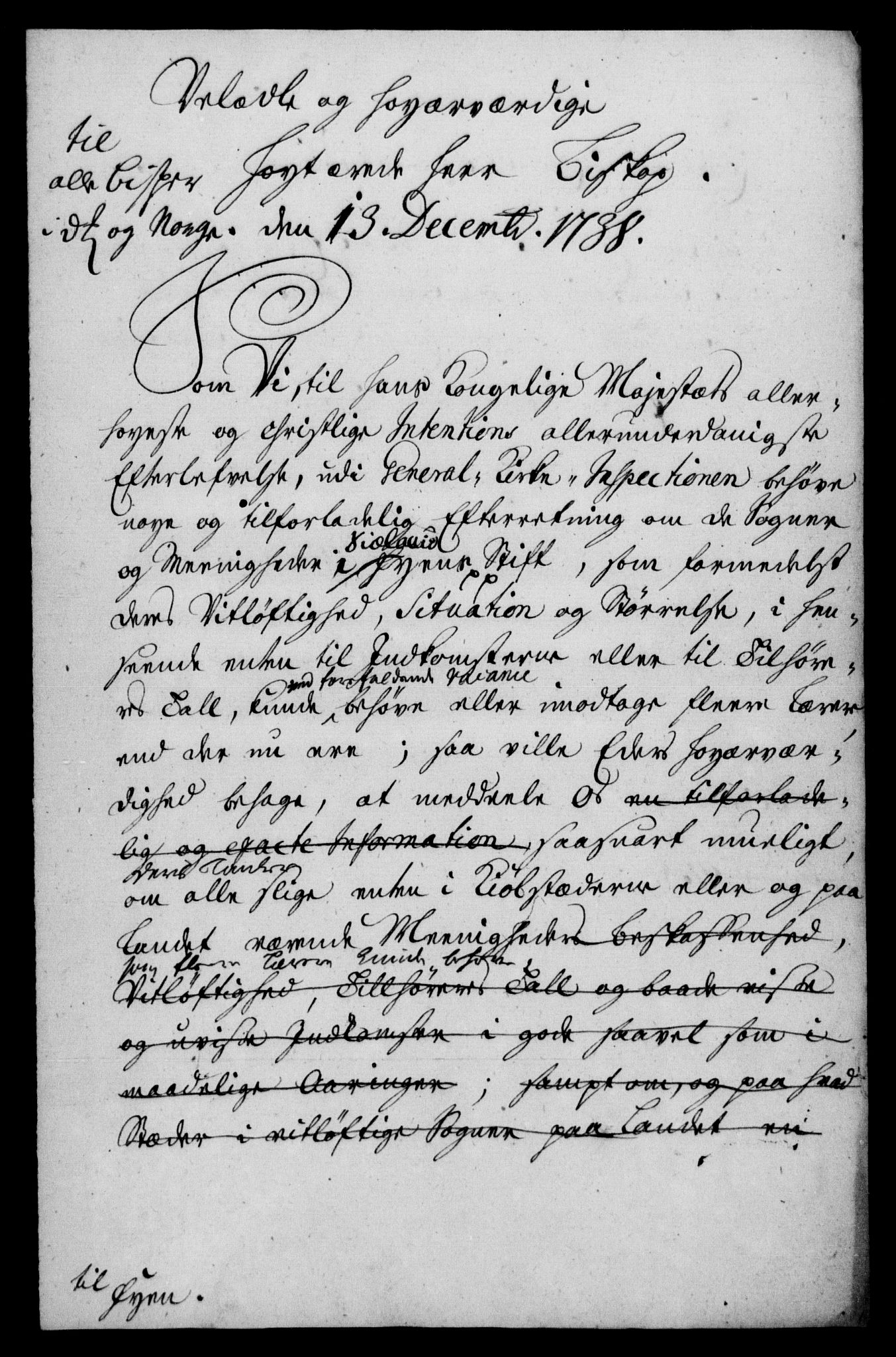 Generalkirkeinspektionskollegiet, DRA/A-0008/F4-15/F4-15: Dokumenter angående residerende kapellaners beskikkelse i visse sognekald, 1738-1754