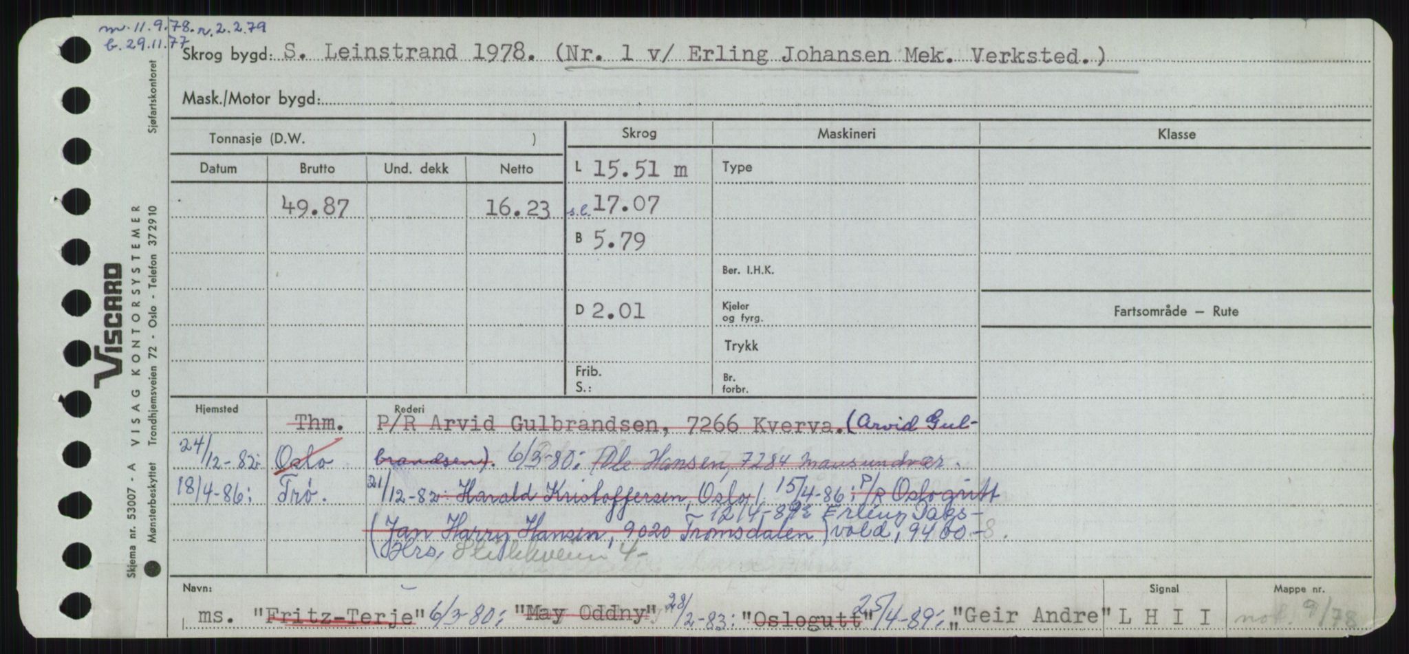 Sjøfartsdirektoratet med forløpere, Skipsmålingen, AV/RA-S-1627/H/Ha/L0002/0002: Fartøy, Eik-Hill / Fartøy, G-Hill, p. 67