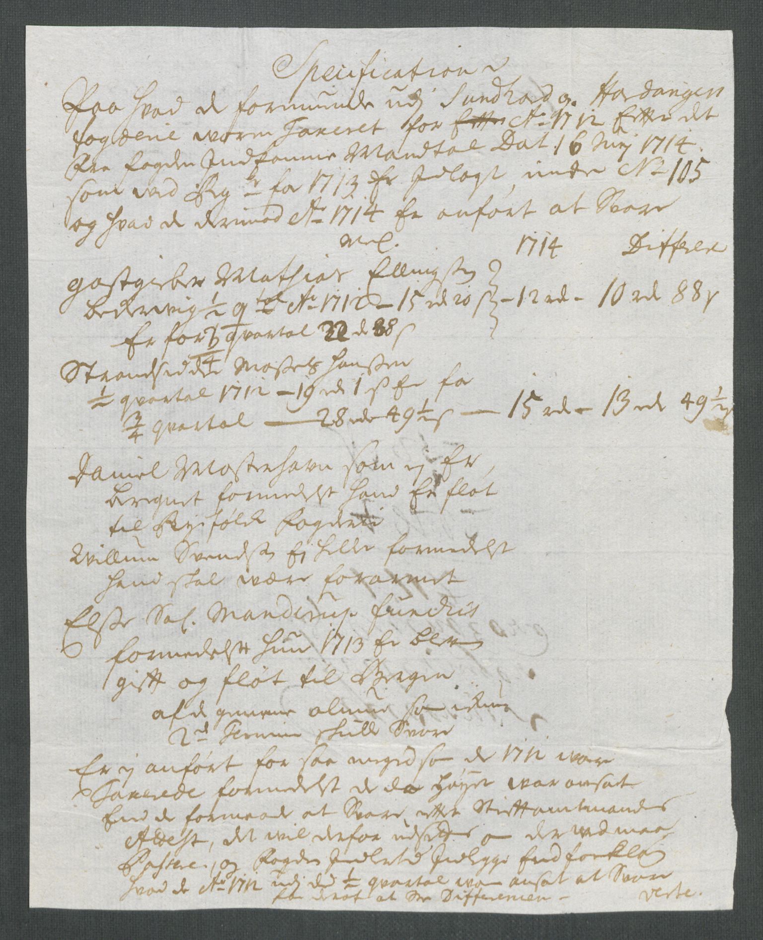 Rentekammeret inntil 1814, Reviderte regnskaper, Fogderegnskap, AV/RA-EA-4092/R48/L2990: Fogderegnskap Sunnhordland og Hardanger, 1714, p. 144