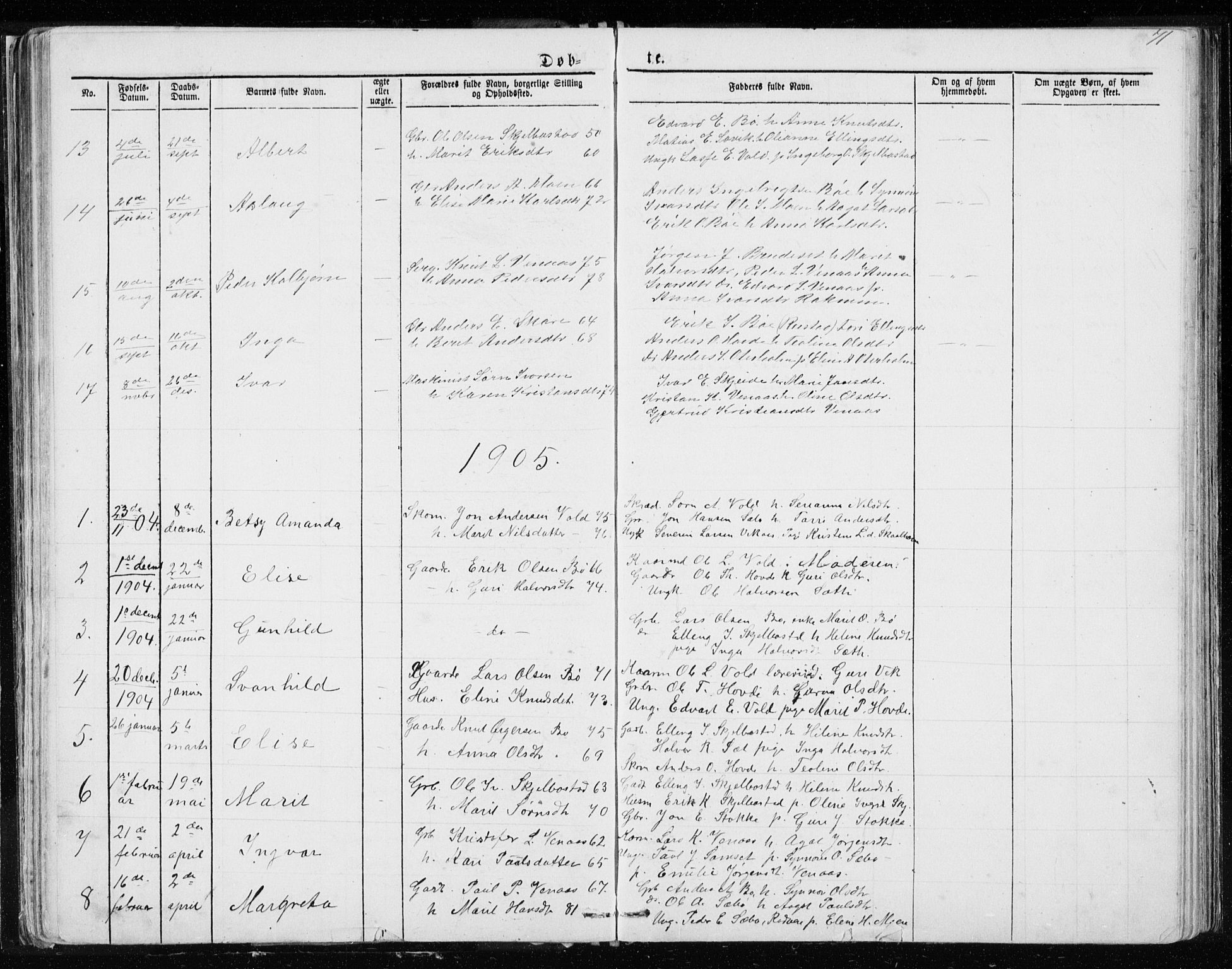 Ministerialprotokoller, klokkerbøker og fødselsregistre - Møre og Romsdal, SAT/A-1454/543/L0564: Parish register (copy) no. 543C02, 1867-1915, p. 71