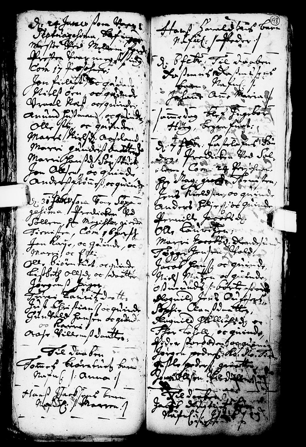 Solum kirkebøker, SAKO/A-306/F/Fa/L0001: Parish register (official) no. I 1, 1701-1716, p. 198