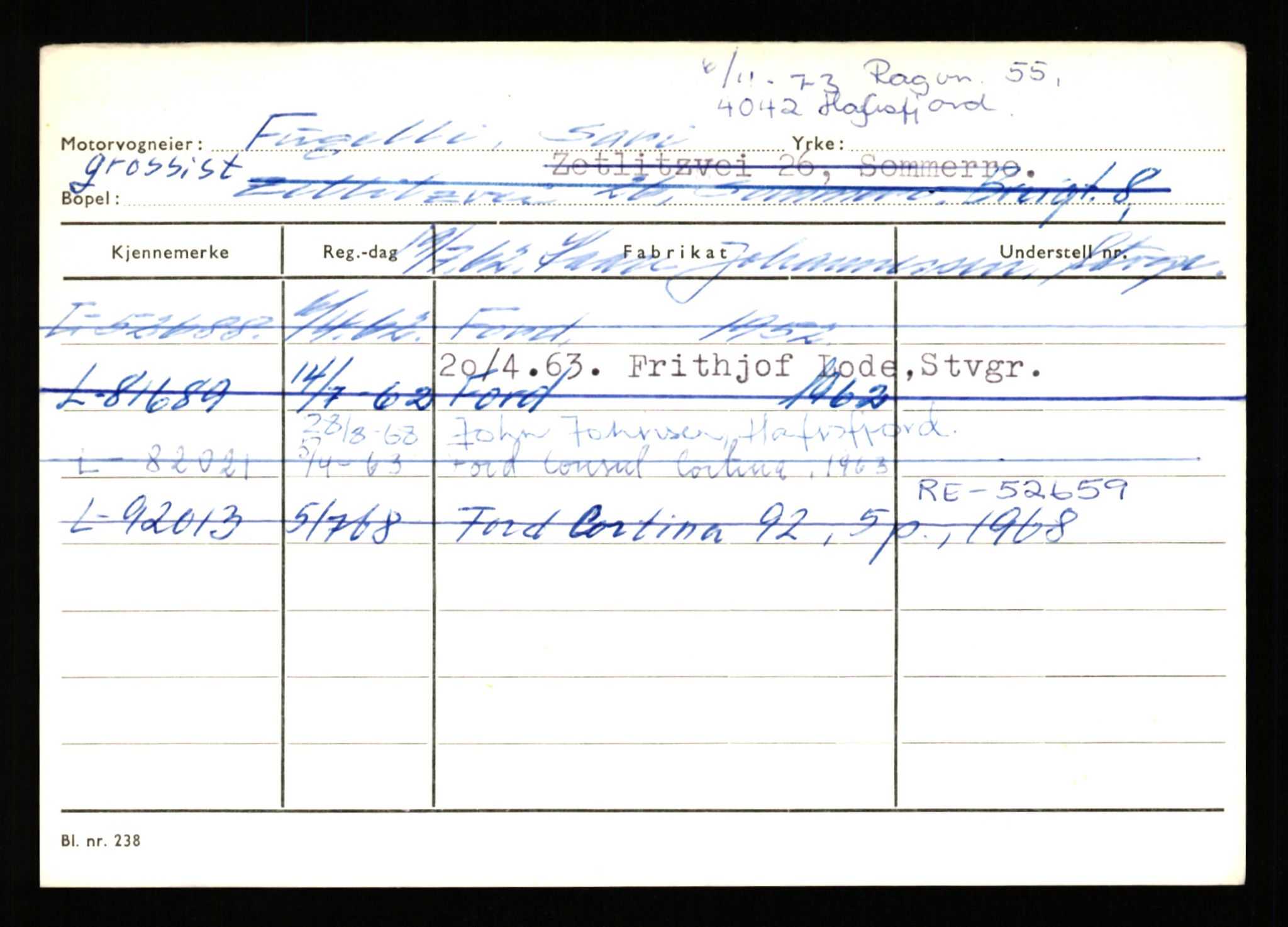 Stavanger trafikkstasjon, AV/SAST-A-101942/0/H/L0009: Fjælberg - Fuglerud, 1930-1971, p. 2890