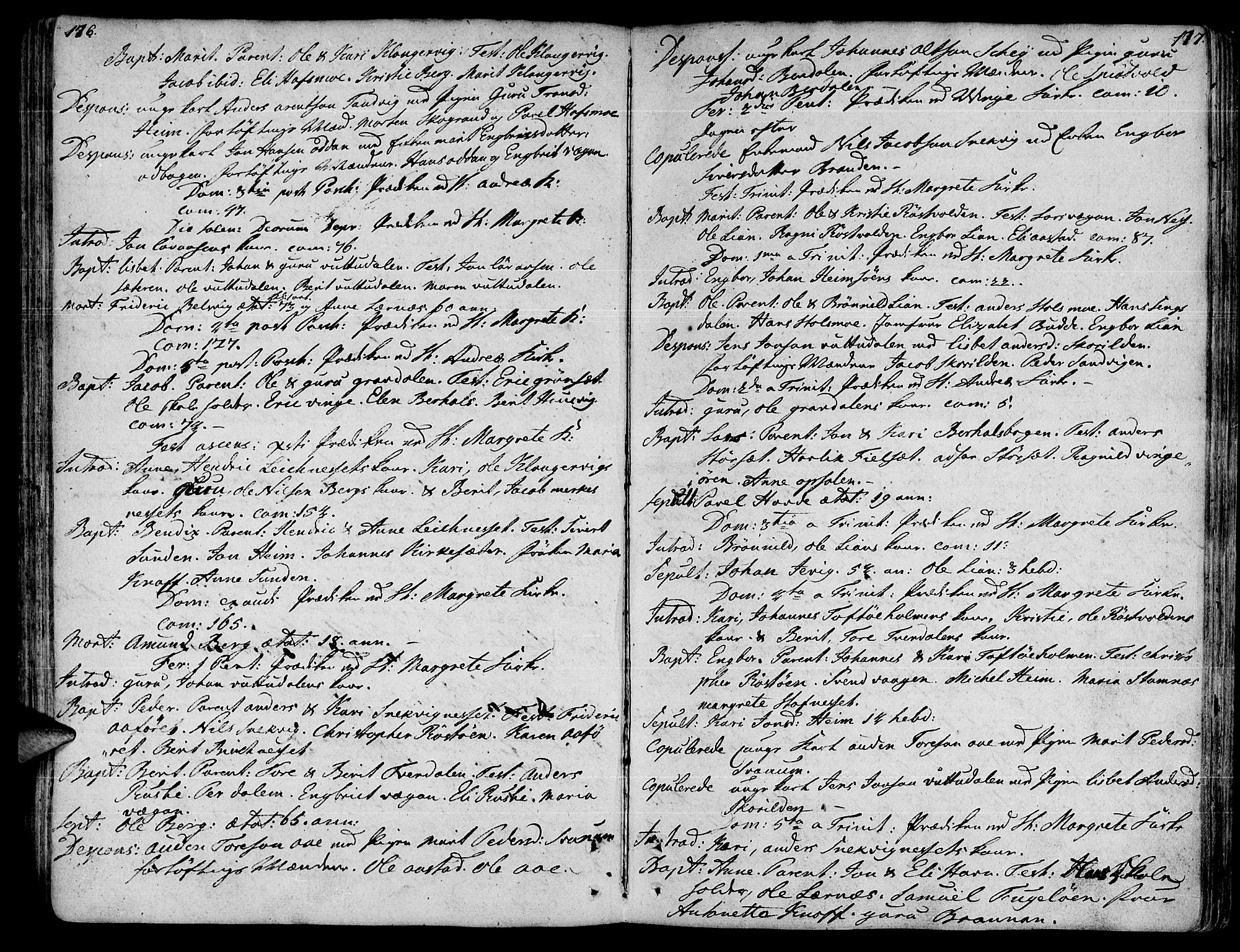 Ministerialprotokoller, klokkerbøker og fødselsregistre - Sør-Trøndelag, SAT/A-1456/630/L0489: Parish register (official) no. 630A02, 1757-1794, p. 176-177