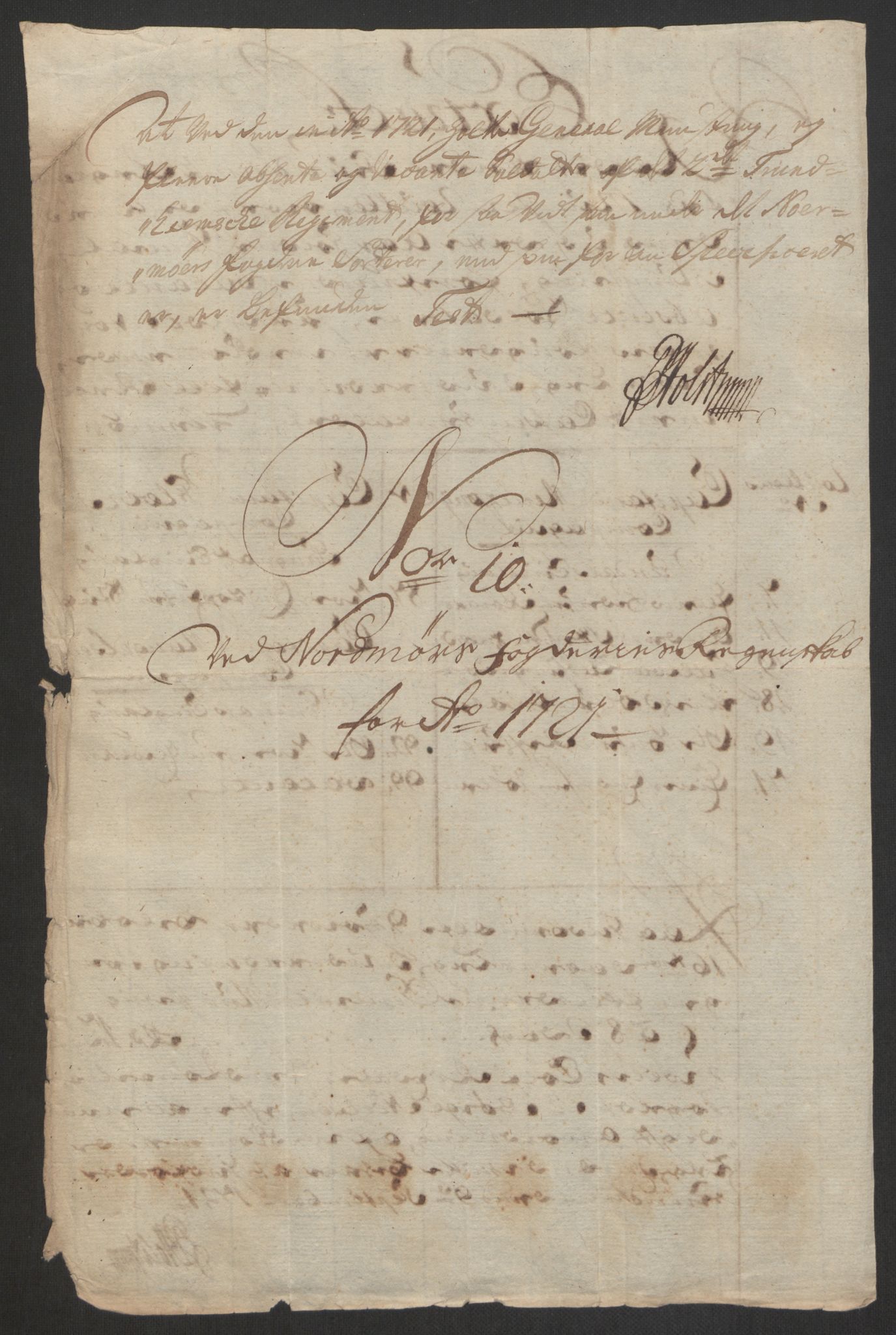 Rentekammeret inntil 1814, Reviderte regnskaper, Fogderegnskap, RA/EA-4092/R56/L3754: Fogderegnskap Nordmøre, 1721, p. 137