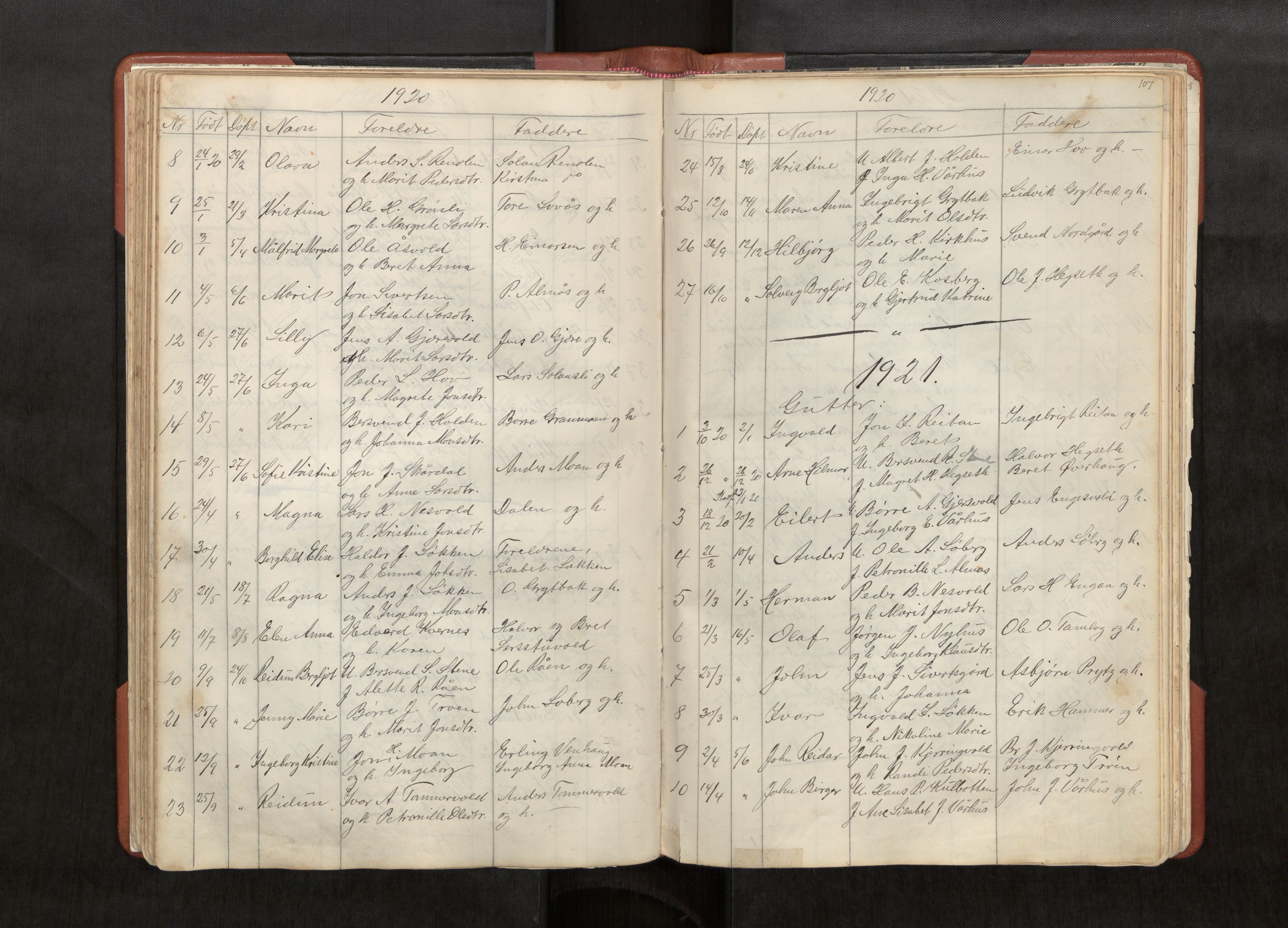 Ministerialprotokoller, klokkerbøker og fødselsregistre - Sør-Trøndelag, SAT/A-1456/686/L0985: Parish register (copy) no. 686C01, 1871-1933, p. 107